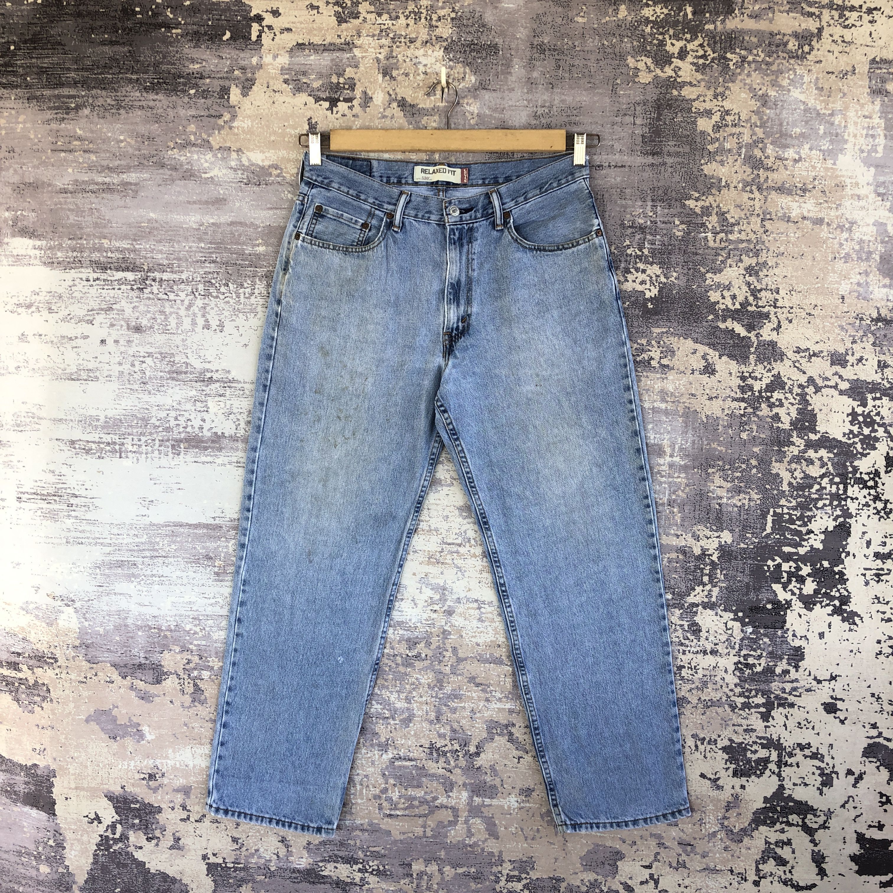 Levi's Vintage Levis 550 Faded Jeans Levi's 550 Light Wash Denim Size US 32 / EU 48 - 3 Thumbnail