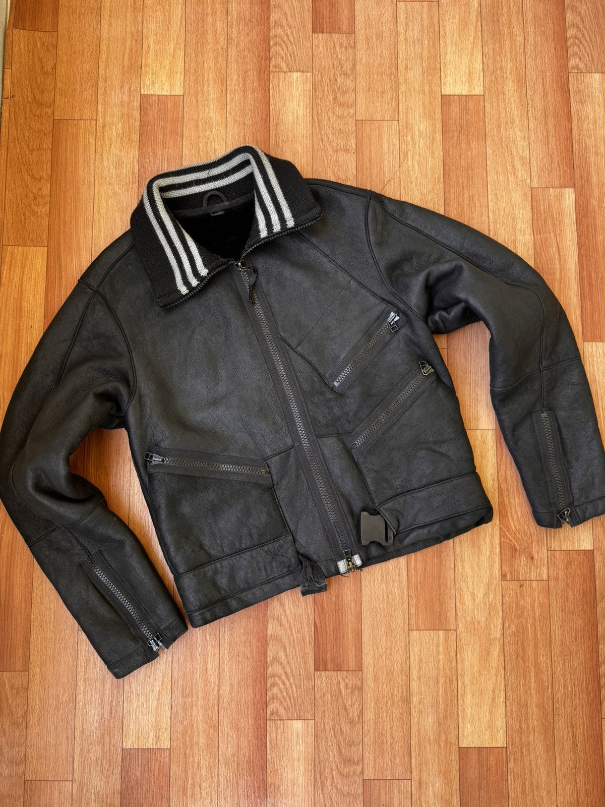 Adidas × Y-3 🕷️💥Yohji yamamoto x adidas shearling blouson lambskin jacket Size US M / EU 48-50 / 2 - 8 Thumbnail