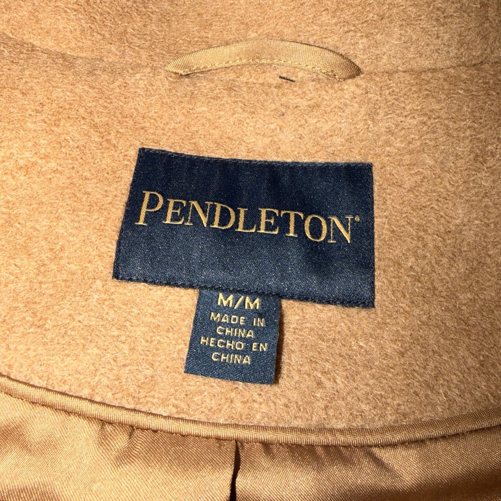 Pendleton VINTAGE Pendleton Wool Blend Geometric Aztec Southwestern Jacket Beige Medium Womens Zip Front Fall Regular/N/A Size M / US 6-8 / IT 42-44 - 3 Thumbnail
