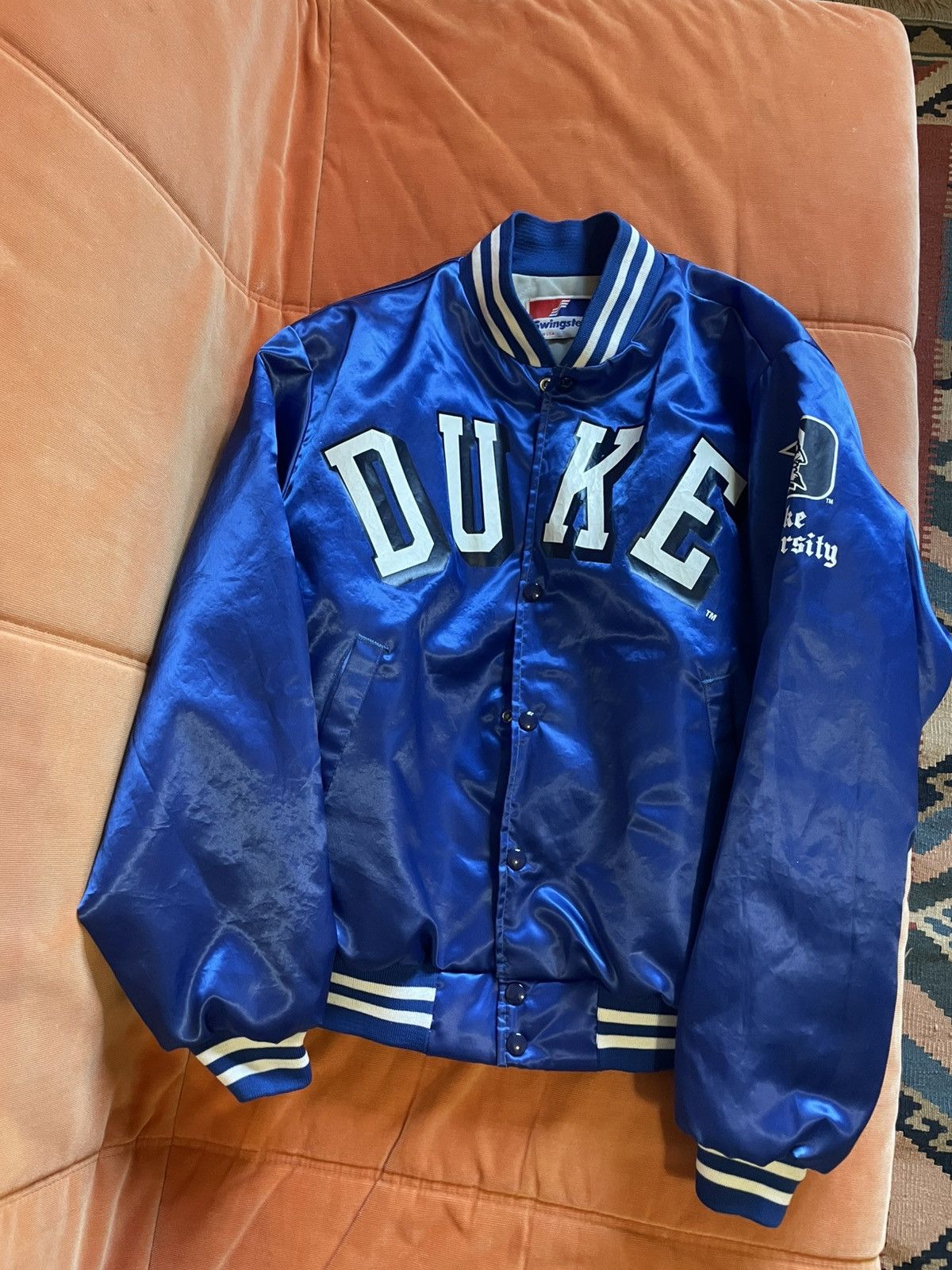 Swingster Ncaa Duke blue devils university Swingster satin bomber Size US L / EU 52-54 / 3 - 1 Thumbnail