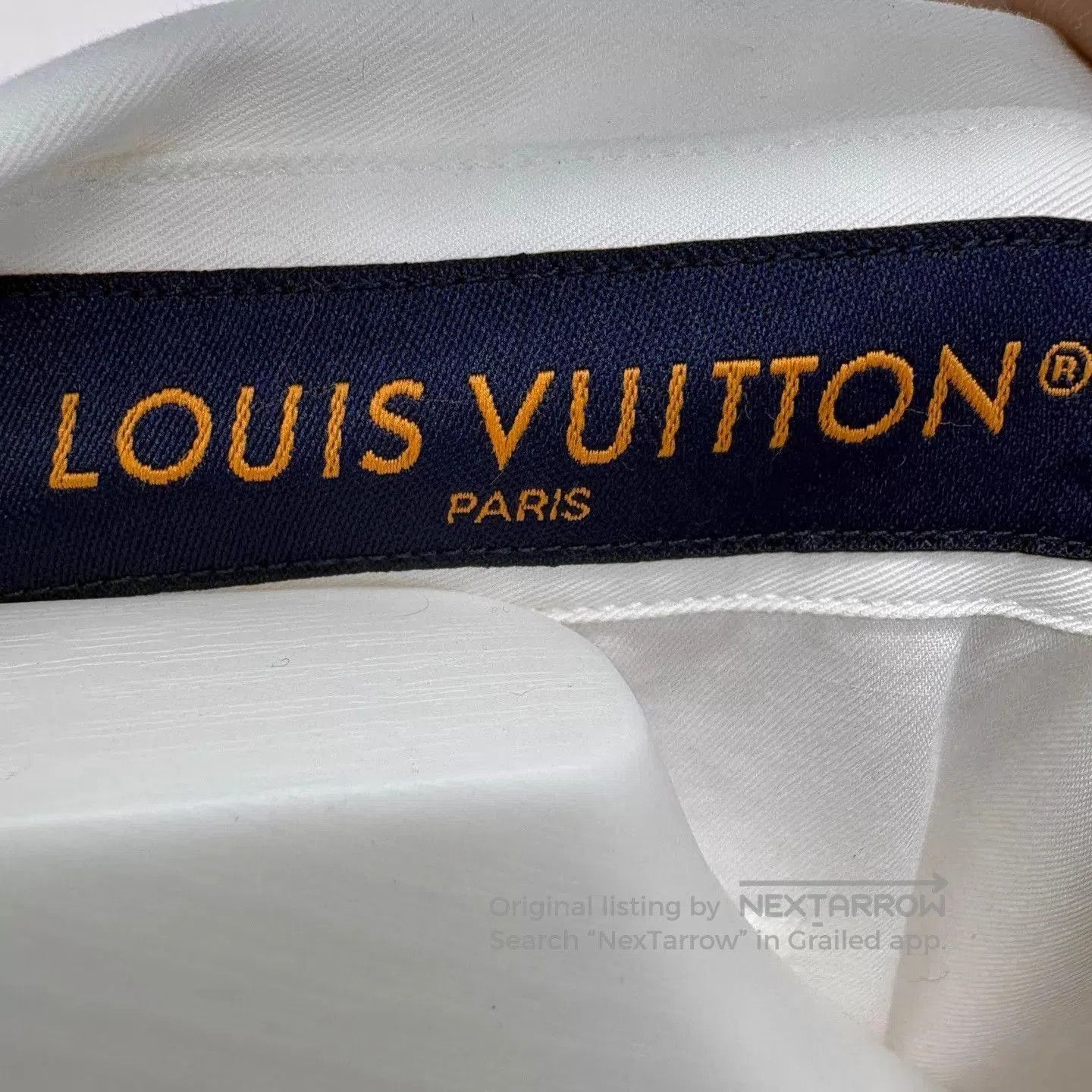 Louis Vuitton White Short-Sleeve Shirt with Floral Embroidery. Size US M / EU 48-50 / 2 - 6 Thumbnail