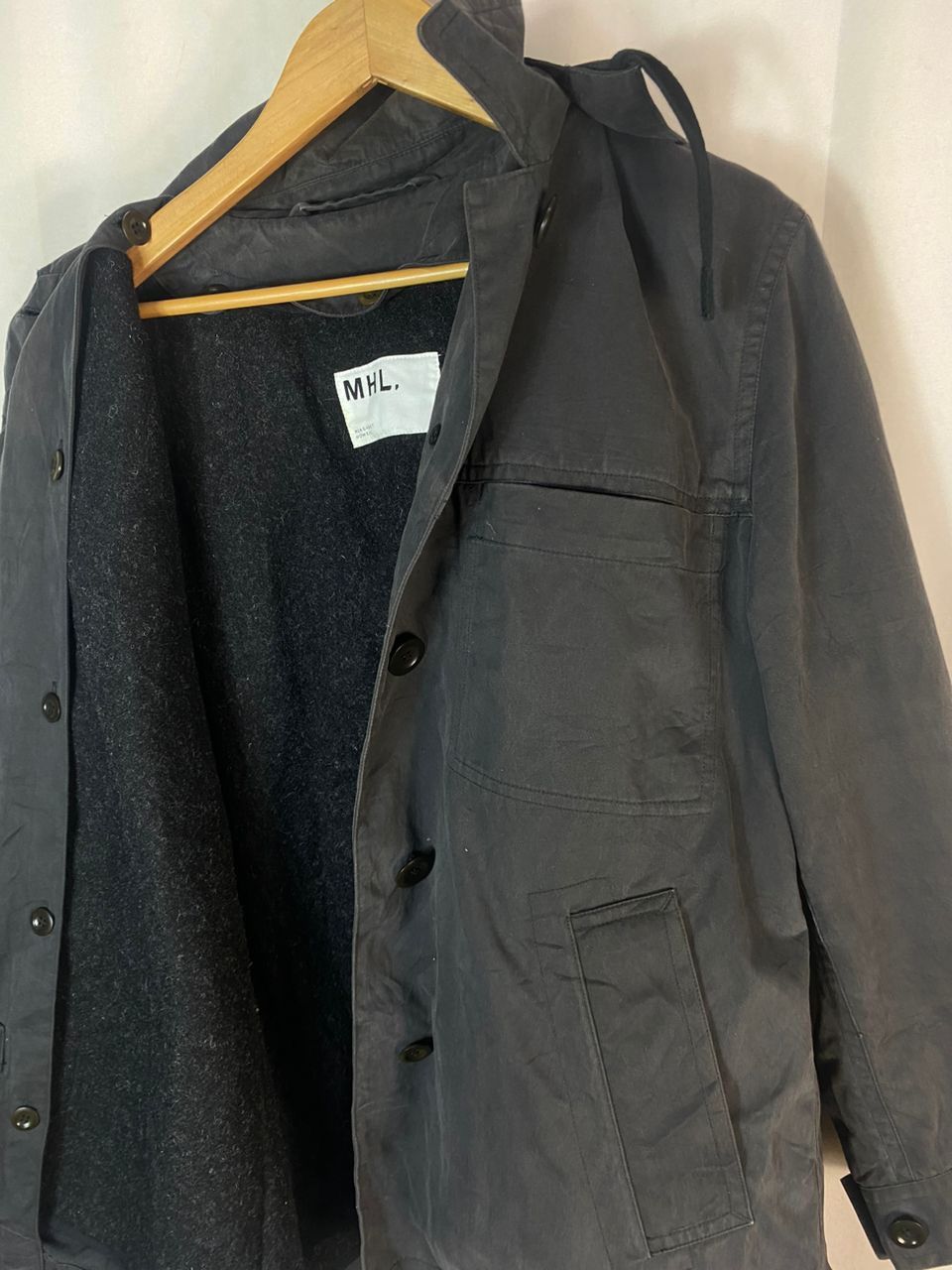 Designer × Margaret Howell Margaret howell (MHL) button up jacket with hoodie Size M / US 6-8 / IT 42-44 - 4 Thumbnail