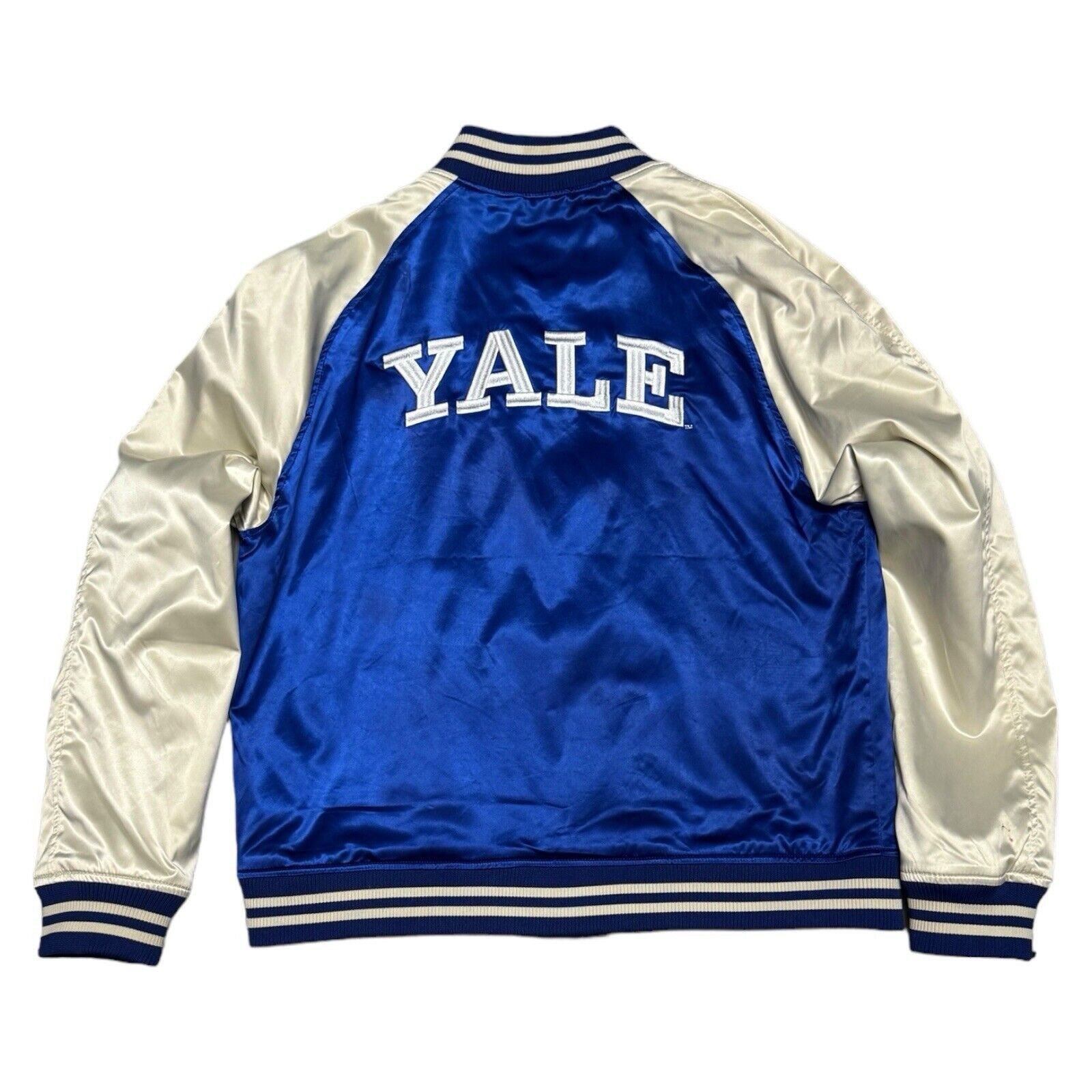 NCAA YALE x H&M Collab University College Satin Puffer Jacket Size US L / EU 52-54 / 3 - 2 Thumbnail