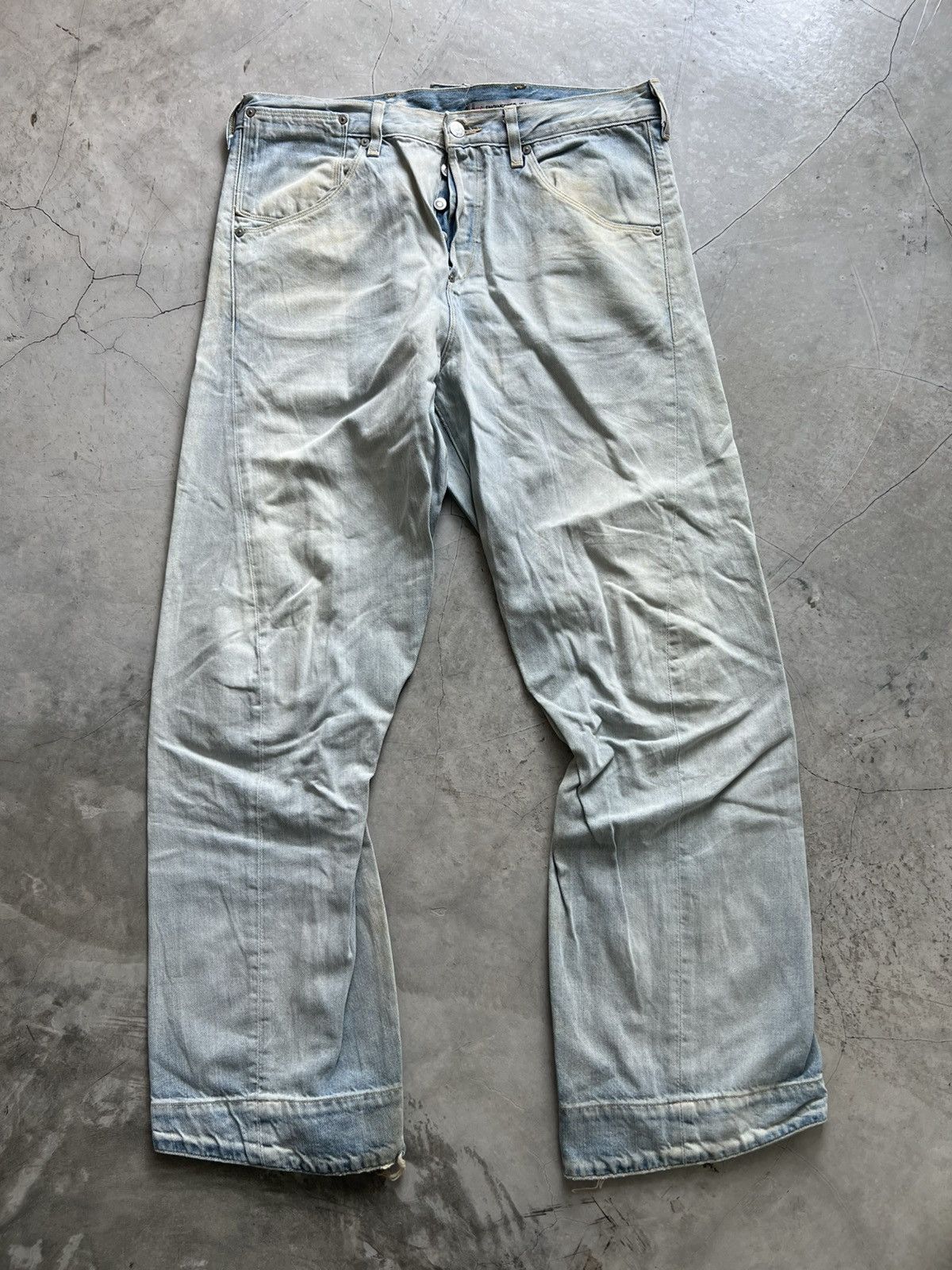 Levis Engineered Jeans Buckle Back Tag W33 Actual 34x32