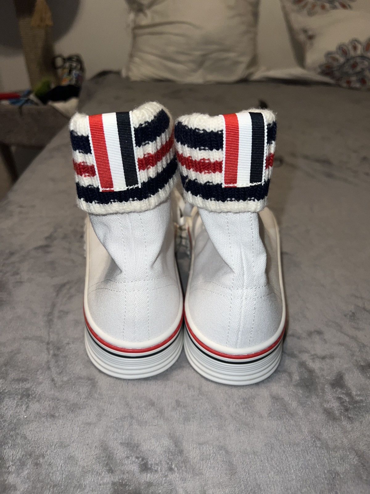 Thom Browne Thom Browne Canvas tartan collegiate high top Size US 10.5 / EU 43-44 - 3 Thumbnail