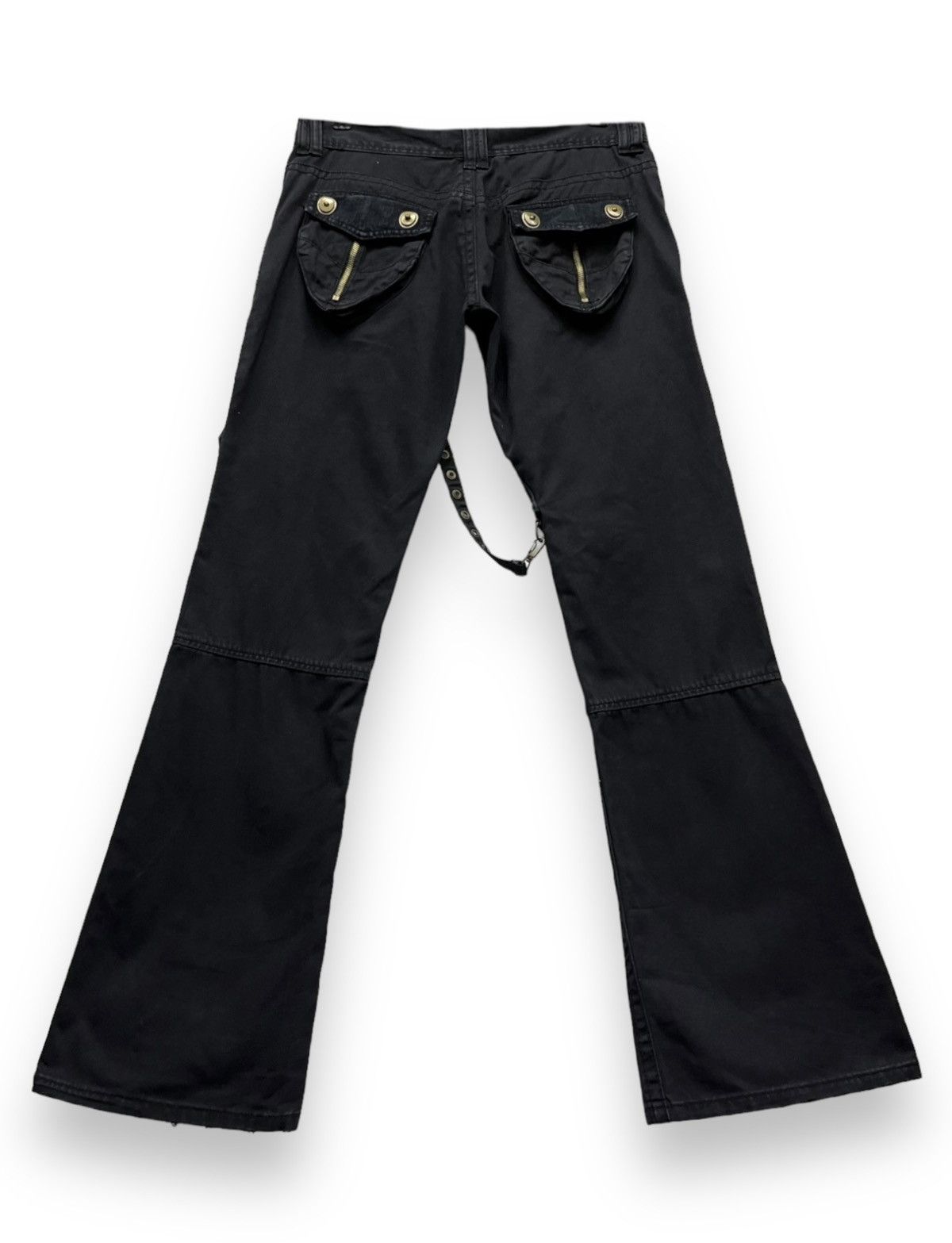 KMRii × Le Grande Bleu (L.G.B.) × Seditionaries 💥🔥MIDAS Seditionaries Punk Bondage Multipocket FLARE Pants Size US 31 - 3 Thumbnail