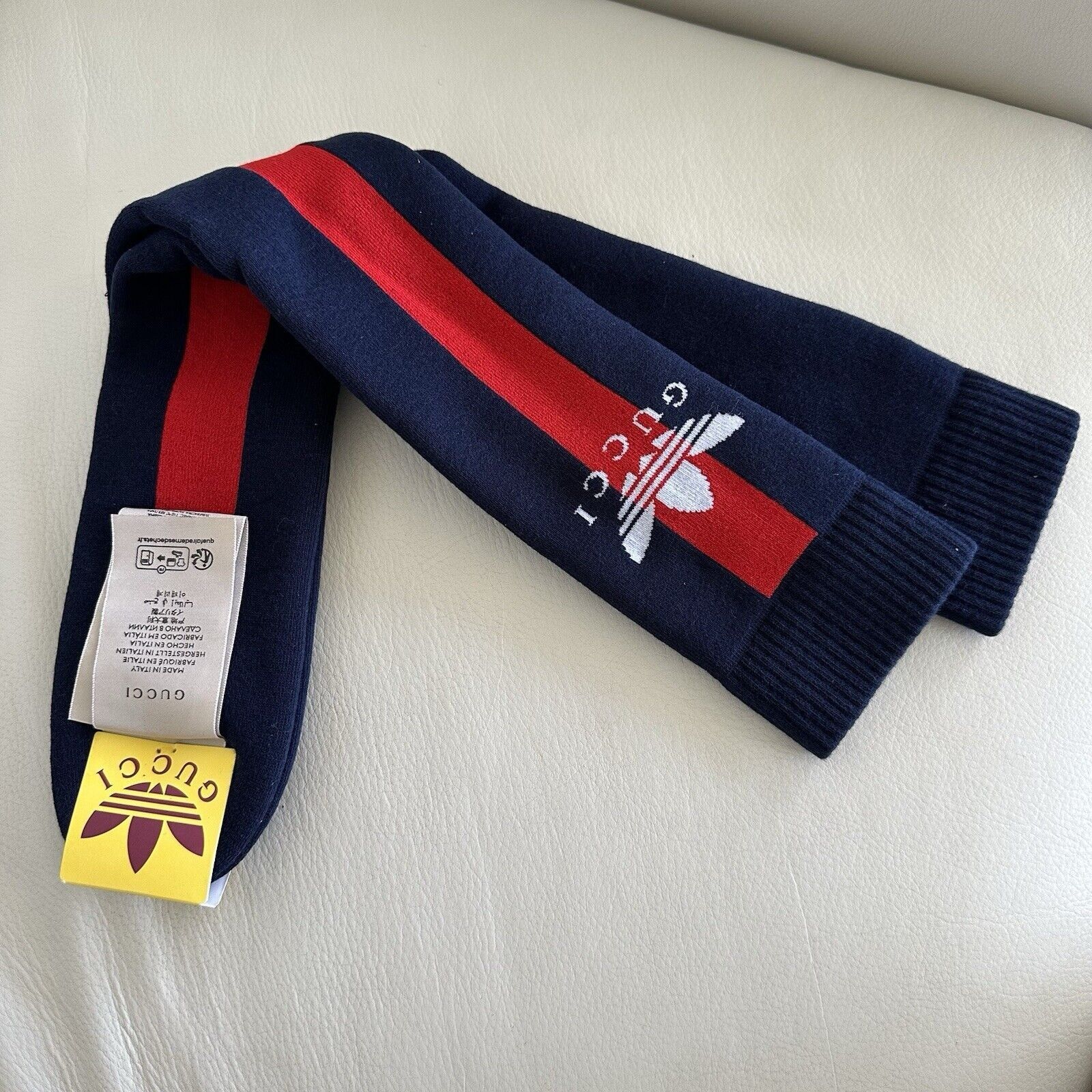 Gucci NEW Gucci ADIDAS Socks BLUE RED SZ M 100% Authentic Size ONE SIZE - 3 Thumbnail