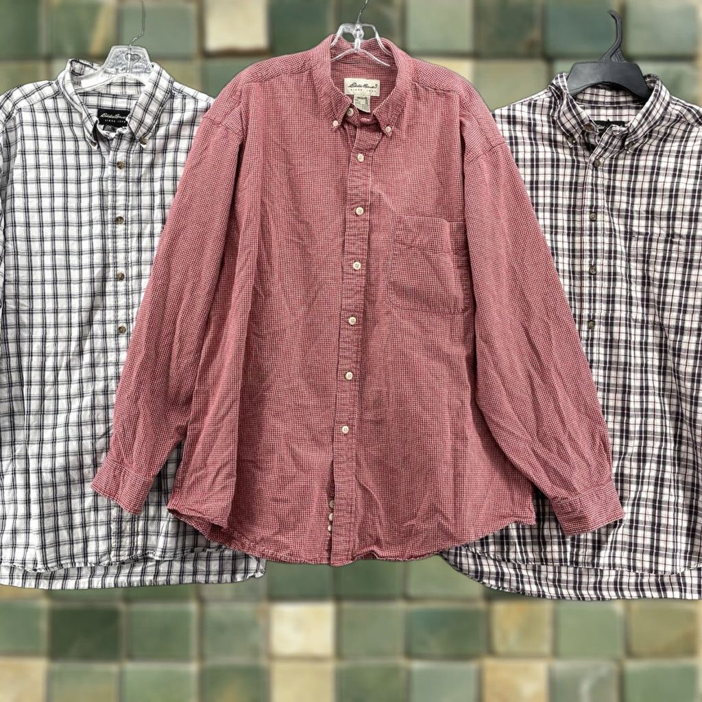 Eddie Bauer Eddie Bauer Western Shirt Mens LOT (3) XL Plaid Hiking Camping Workwear Academia Shirt Men XL Plaid Western Eddie Bauer Mens XL Multicolor Size US XL / EU 56 / 4 - 1 Thumbnail