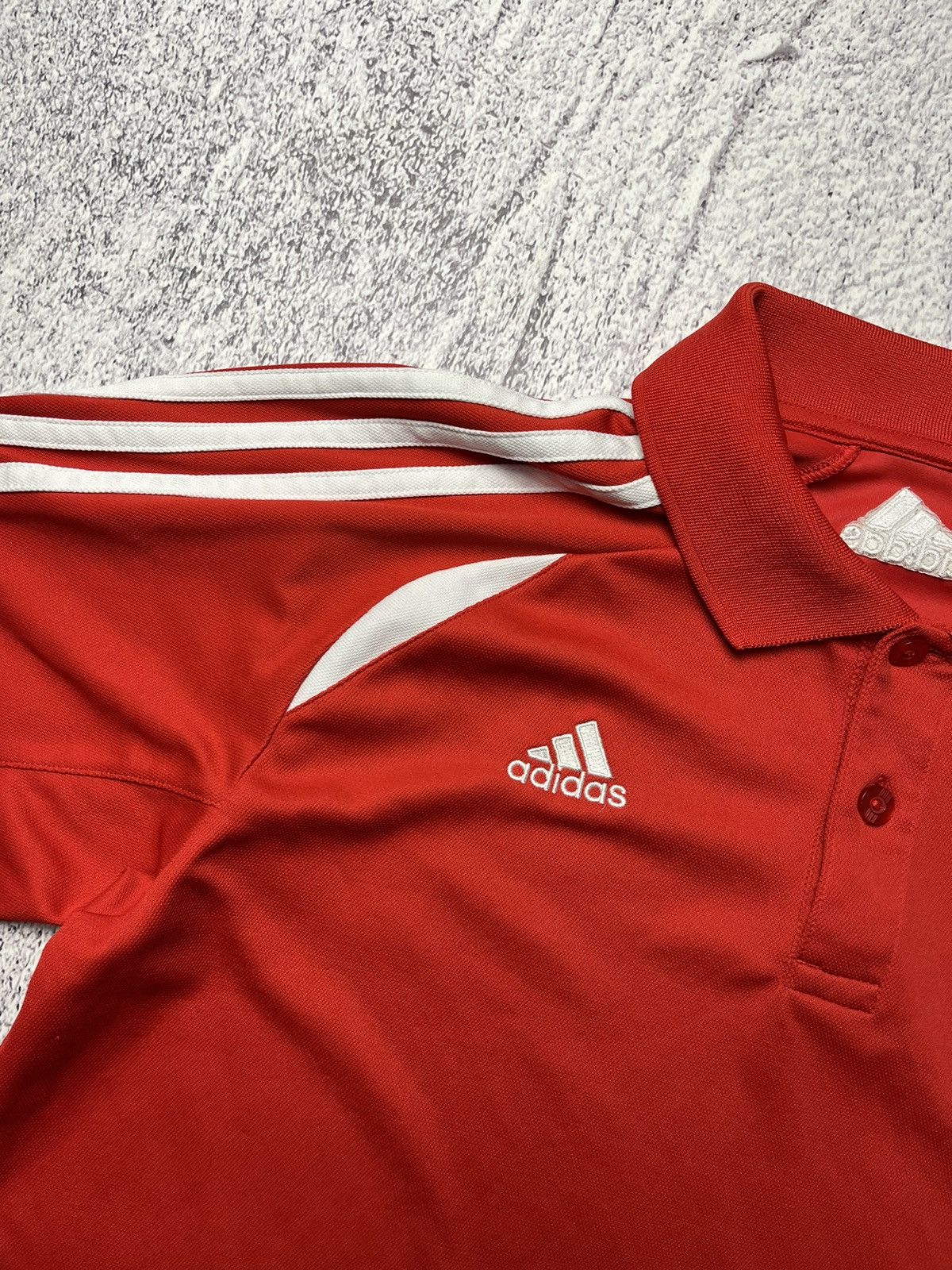 Adidas Men’s Vintage Adidas England Cricket Polo T-shirt Red Size US M / EU 48-50 / 2 - 7 Thumbnail