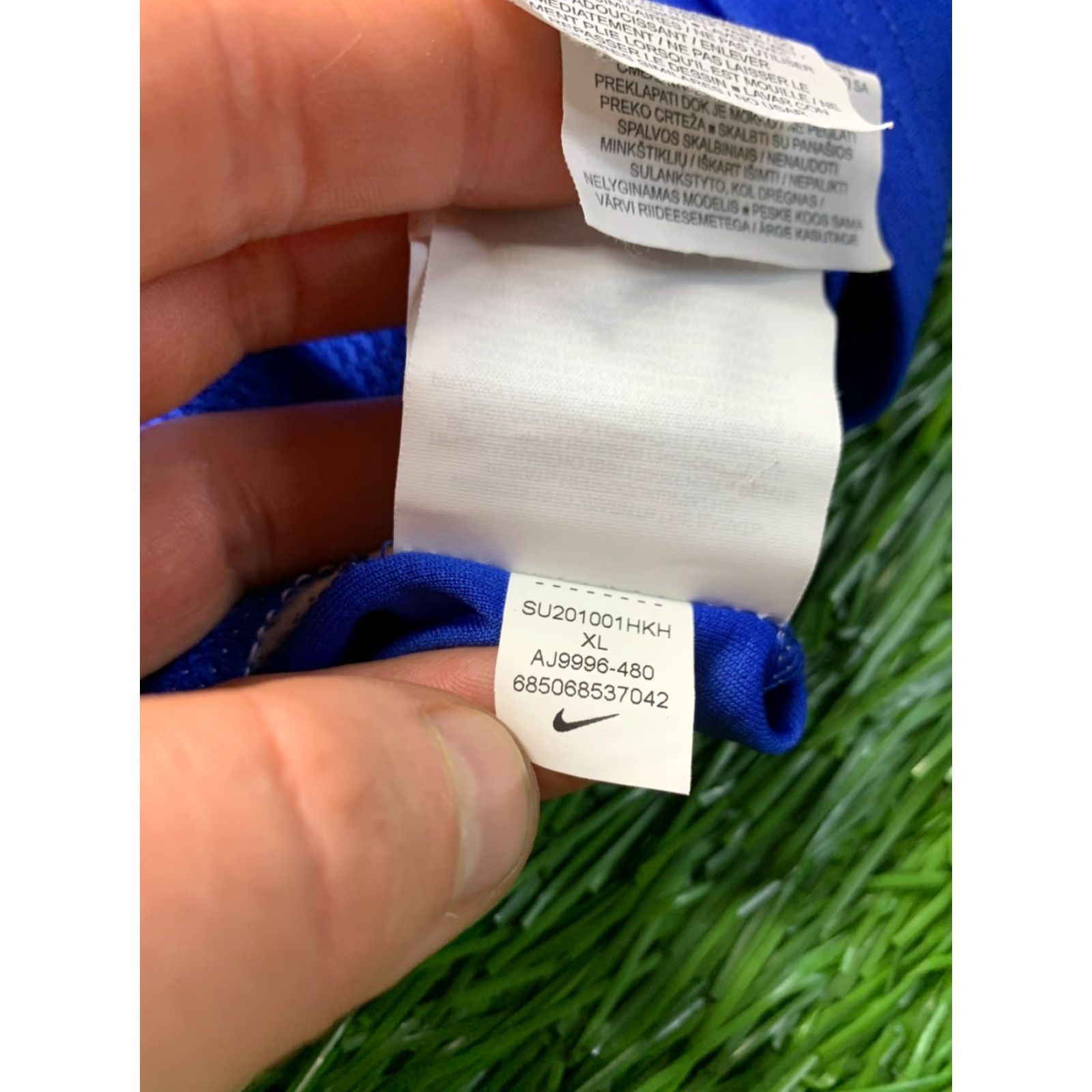 Nike Nike Dry Academy Dri-Fit Original 2020 Men Football Shirt Jersey XL Blue and White Football Nike Dri-FIT Mens Shirt XL Size US XL / EU 56 / 4 - 7 Thumbnail