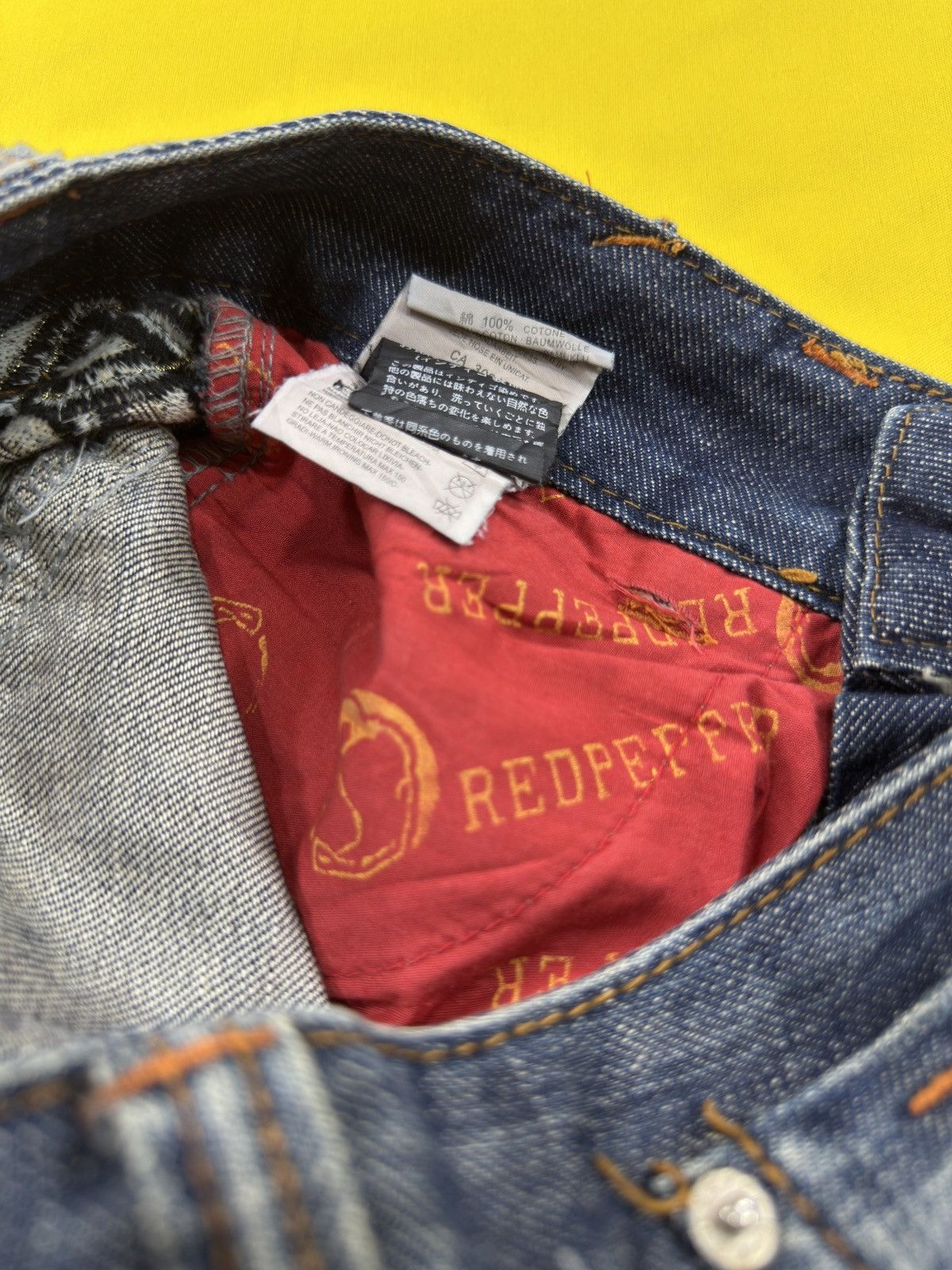 Japanese Brand Red peppers flare jeans Size US 28 / EU 44 - 14 Thumbnail