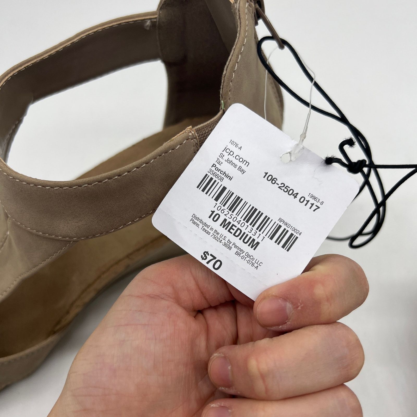 Other St. John's Bay Womens Taz Wedge Sandals Brown Porchini Size US 10 / IT 40 - 10 Thumbnail