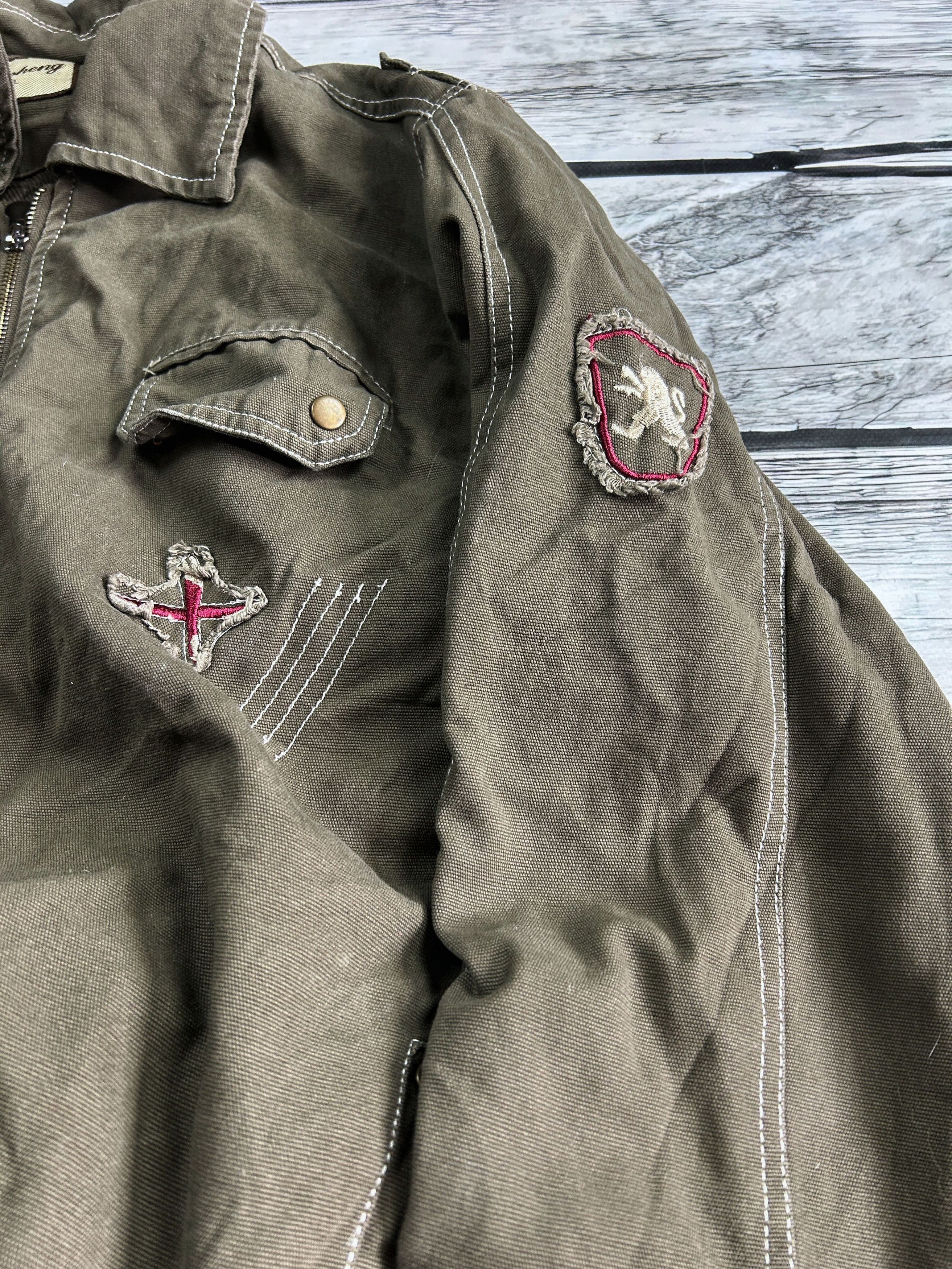 Japanese Brand × Vintage Vintage Rick Owens Balenciaga Style Denim Cargo Jacket 90s Size US XL / EU 56 / 4 - 9 Thumbnail