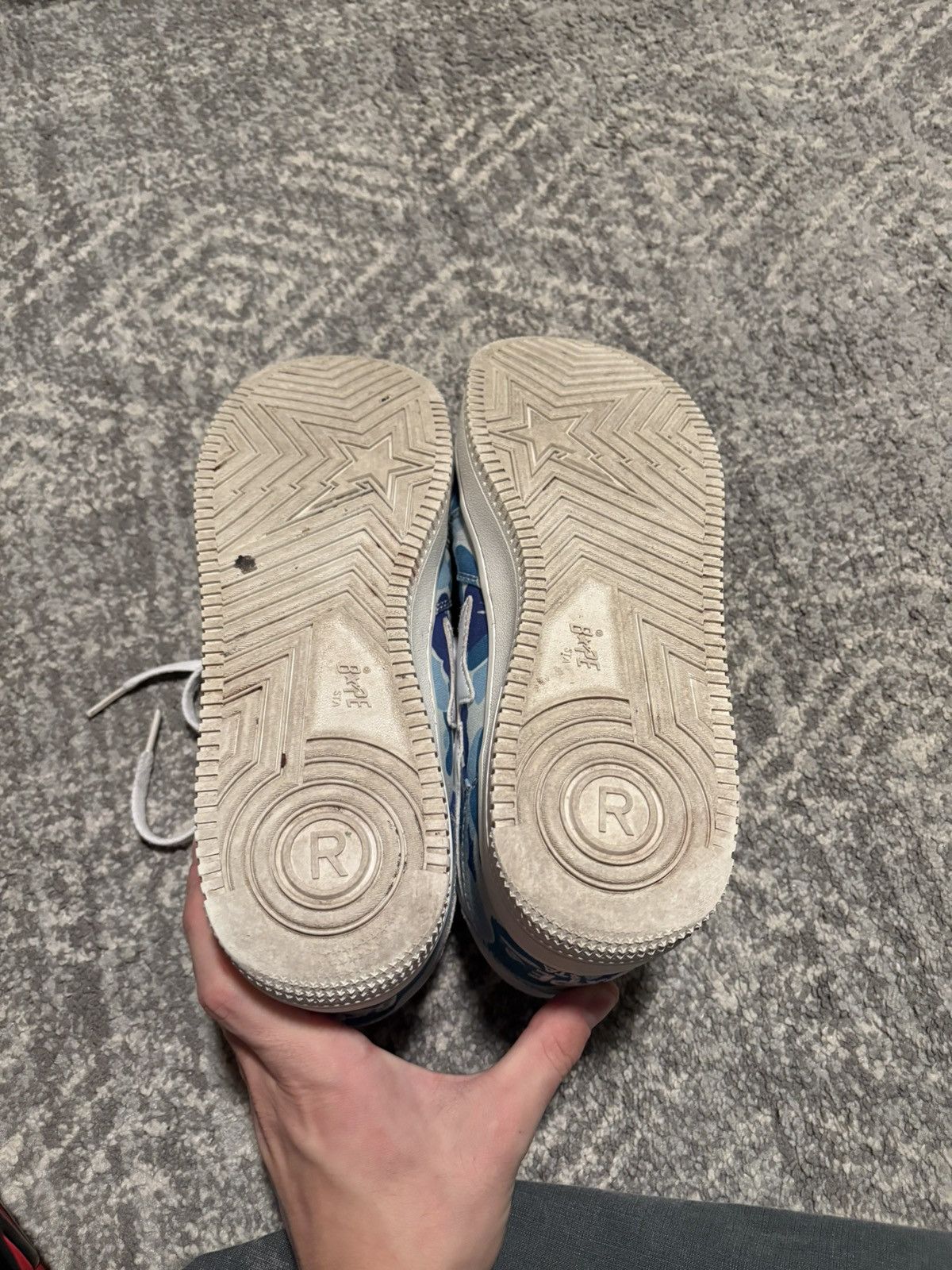 Bape Bapesta Low ‘ABC Camo - Blue’ Size US 11 / EU 44 - 5 Thumbnail