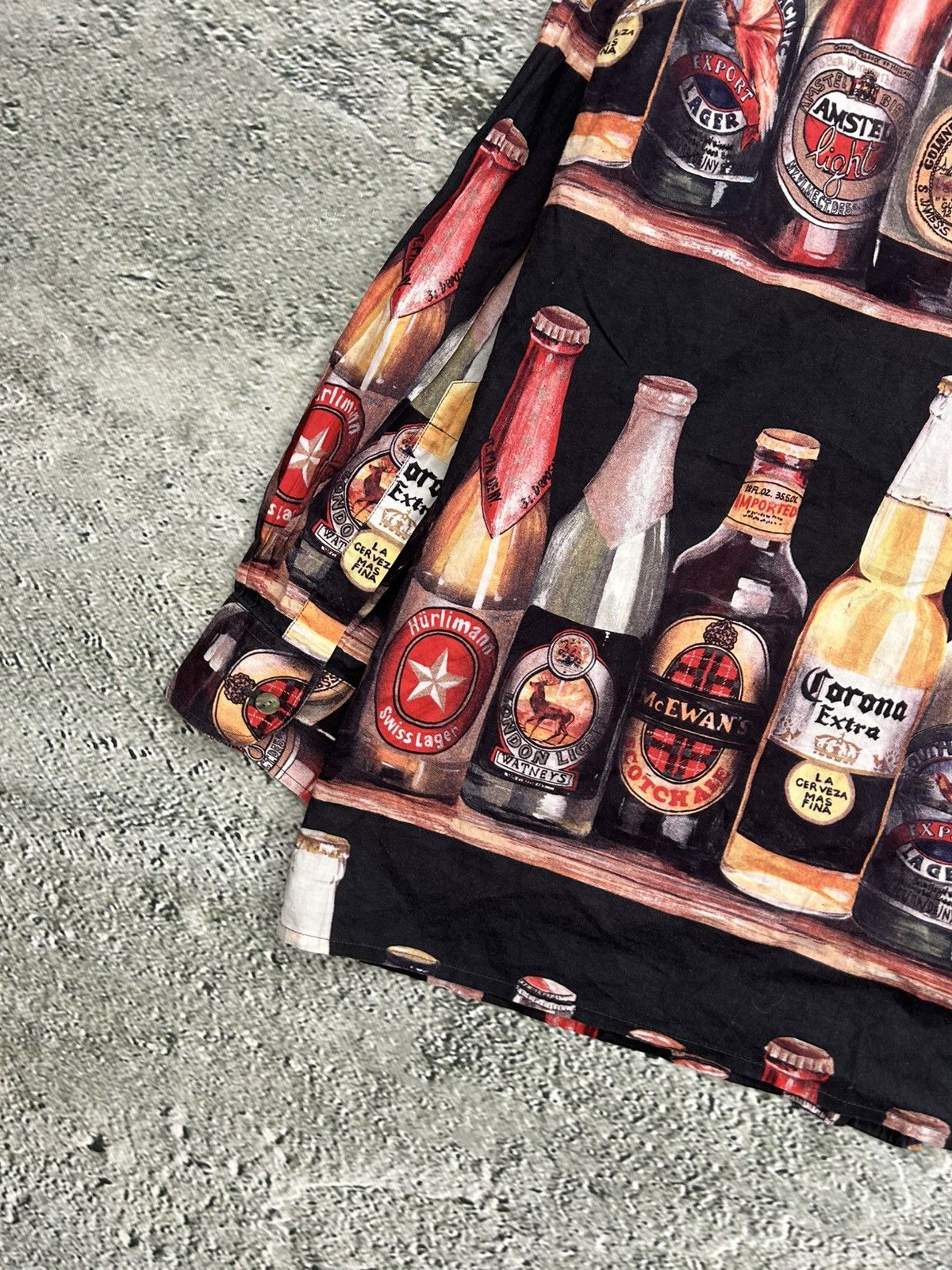 Angelo Litrico × Vintage Angelo Litrico Beer Shirt full print longsleeve button-up Size US XL / EU 56 / 4 - 10 Thumbnail