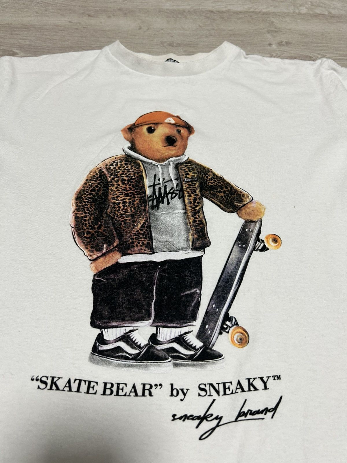 Vintage Big logo T-shirt Skate Bear Palase x Stussy BY SNEAKY Size US M / EU 48-50 / 2 - 3 Thumbnail