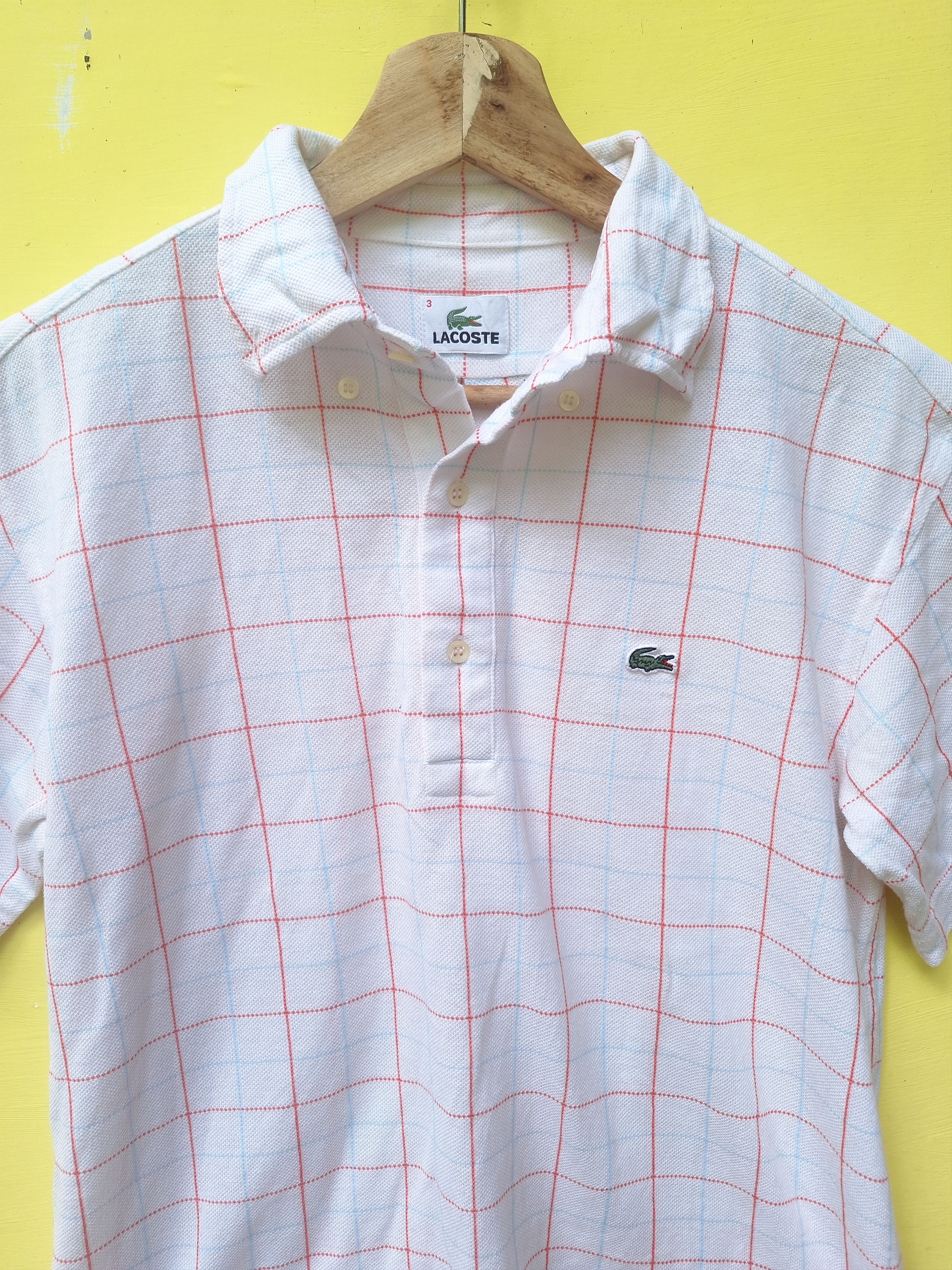 Lacoste × Vintage Lacoste Checkered Vintage Shirt Size US M / EU 48-50 / 2 - 3 Thumbnail