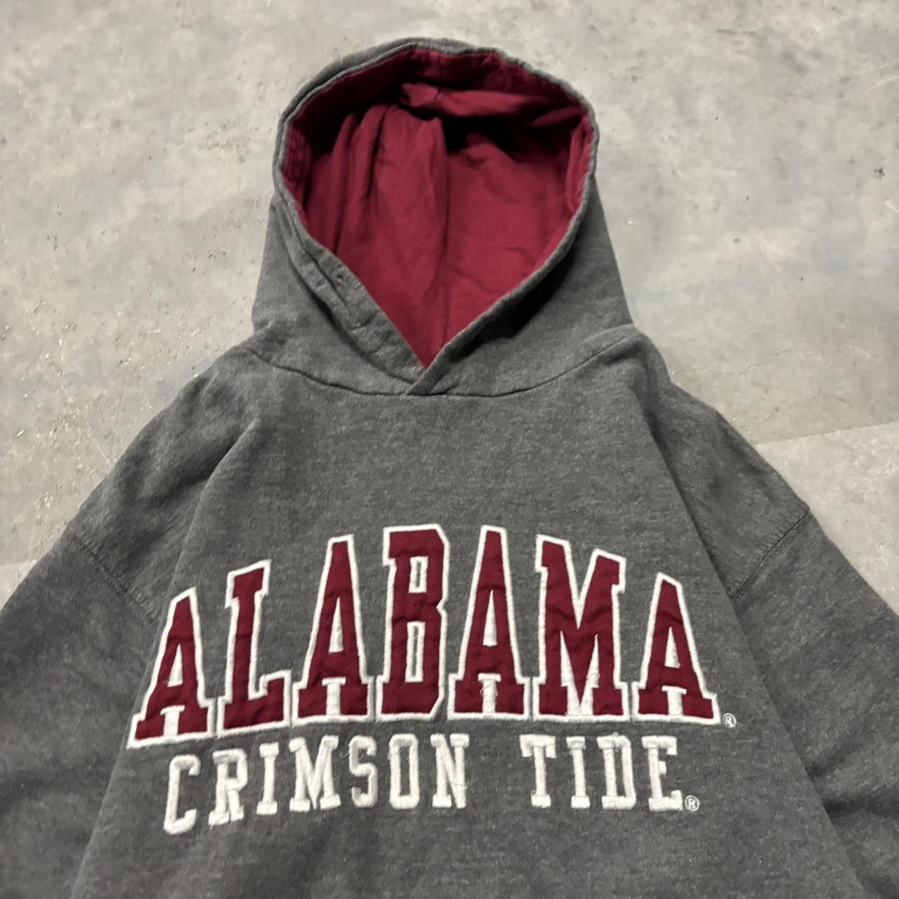 Japanese Brand × Vintage Crazy Vintage Y2K/2000s Grey Alabama Crimson Tide College Essential Hoodie! Size US S / EU 44-46 / 1 - 2 Thumbnail