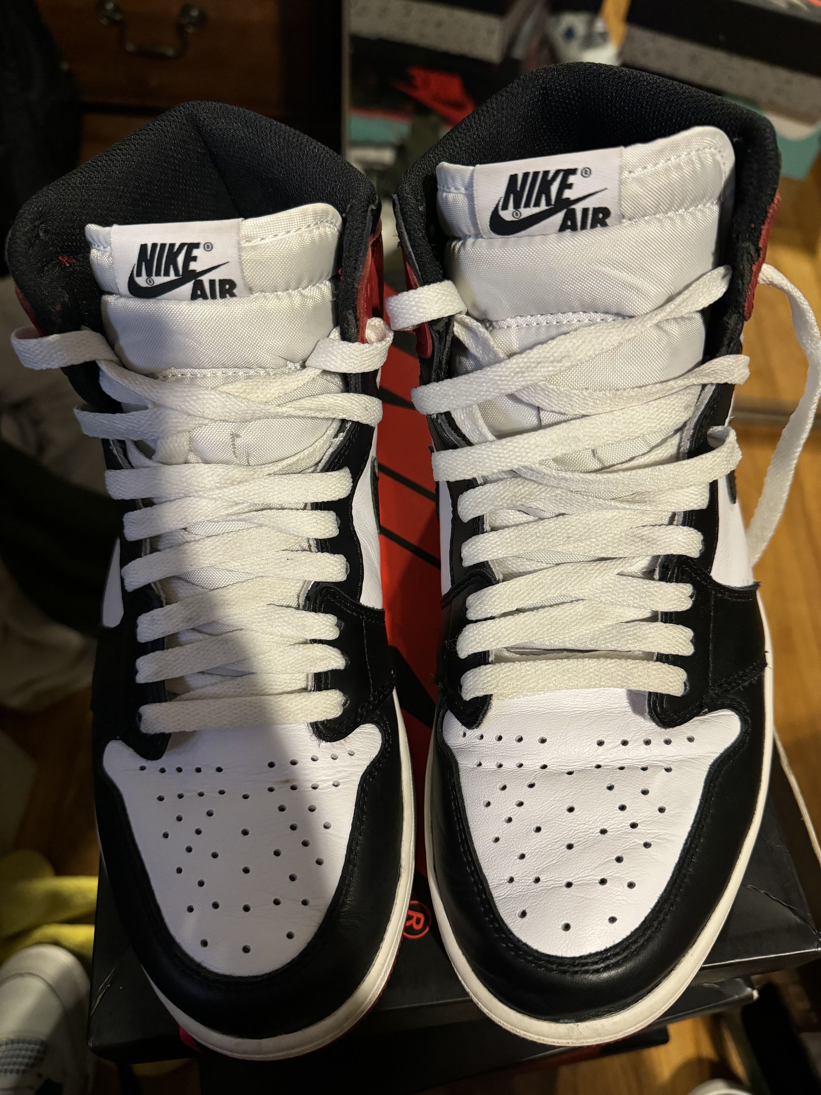 Jordan Brand jordan 1 high og black toes Size US 8.5 / EU 41-42 - 8 Thumbnail