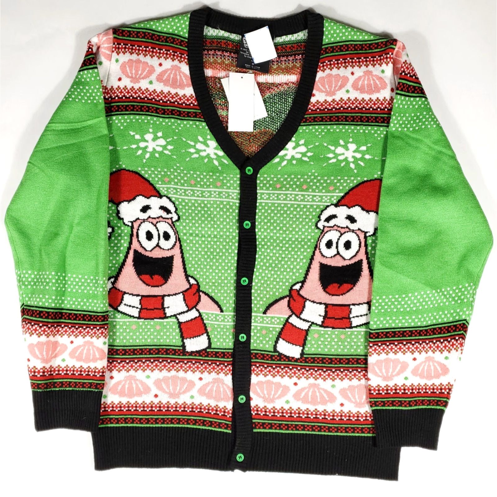 Forever 21 Forever 21 Spongebob Christmas Cardigan Womens M Nickelodeon NWT Multicolor Cardigan Sweater Size M / US 6-8 / IT 42-44 - 2 Thumbnail