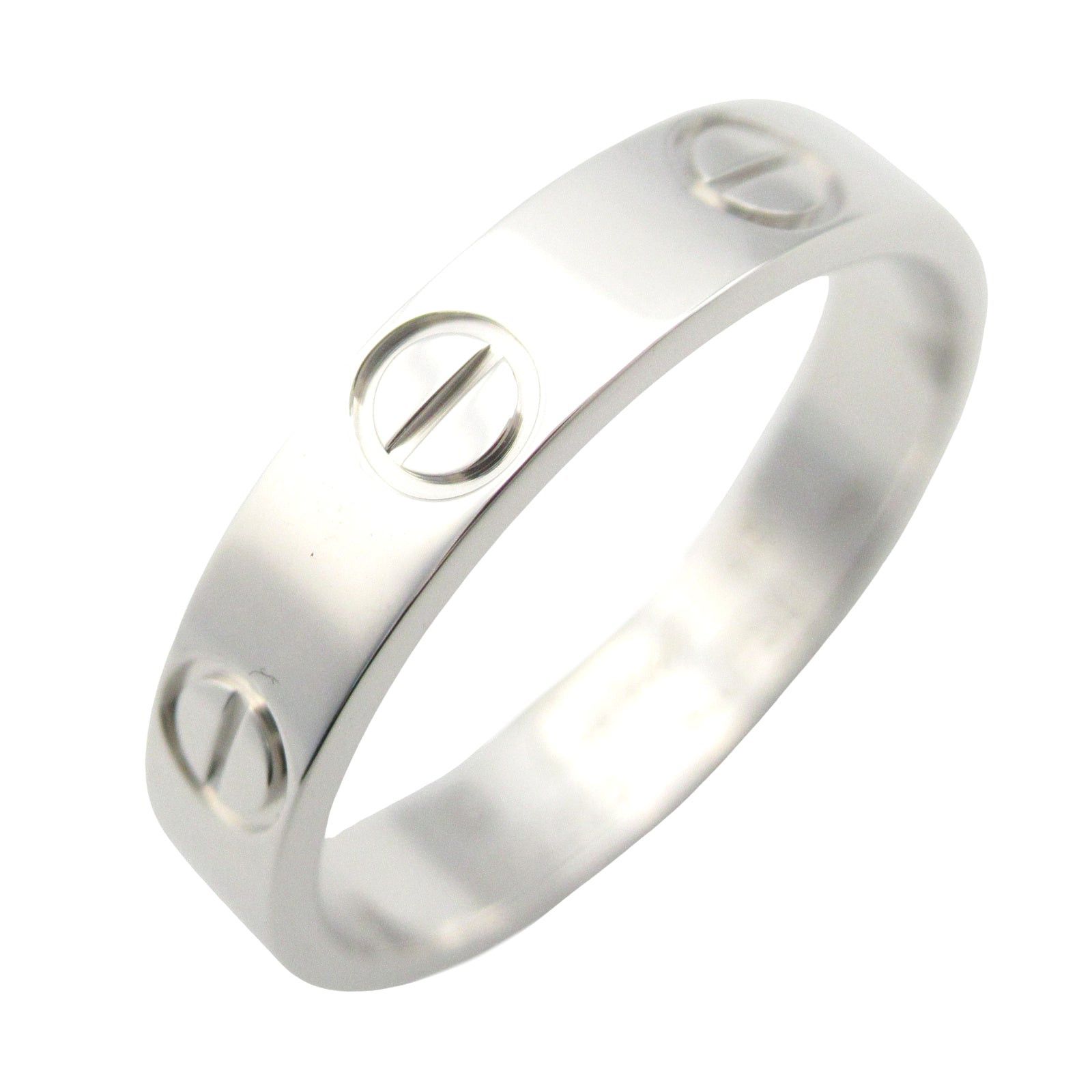 Cartier Cartier Mini Love Ring K18Wg (White Gold) Silver Size ONE SIZE - 1 Thumbnail