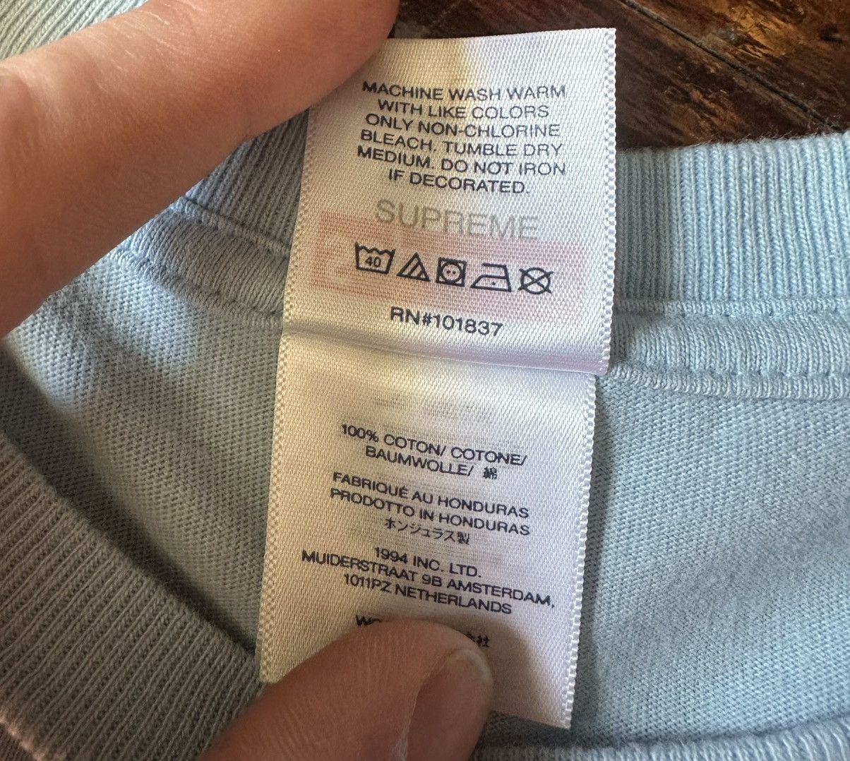 Supreme SUPREME EMO TEE LARGE BLUE FW24 Size US L / EU 52-54 / 3 - 8 Thumbnail
