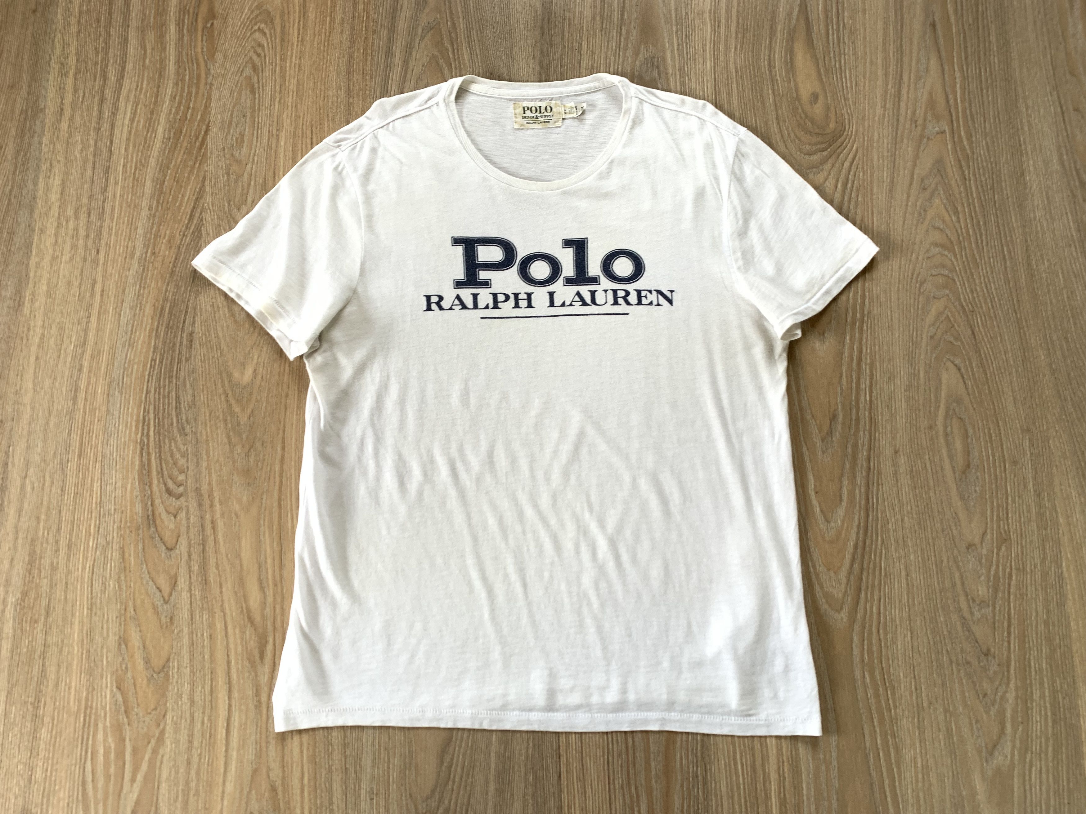 Denim & Supply Ralph Lauren × Polo Ralph Lauren × Ralph Lauren Denim & Supply Ralph Lauren White Short Sleeve Print T Shirt Size US L / EU 52-54 / 3 - 2 Thumbnail