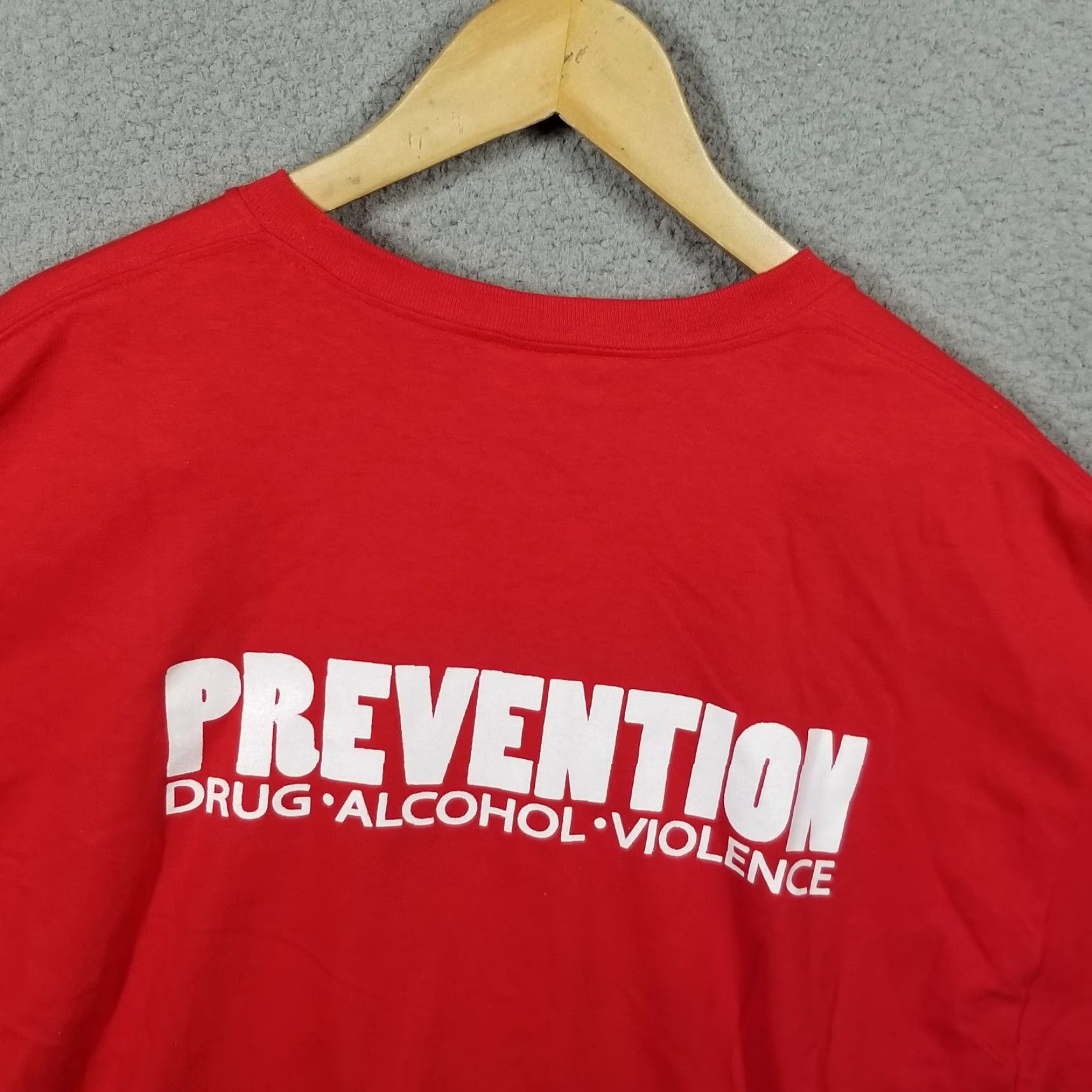 Just Don DARE T Shirt Men XL Red Drugs Alcohol And Violence - Double Sided Logo 2000s Hip Hop Classic Shirt Size US XL / EU 56 / 4 - 3 Thumbnail