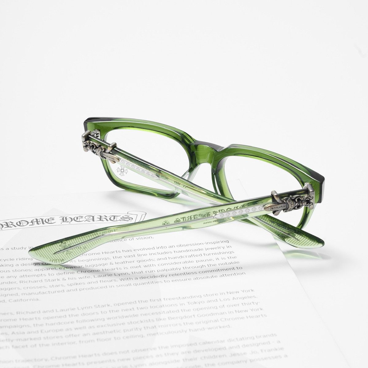 Chrome Hearts CHROME HEARTS VAGILLIONAIRE I DARK OLIVE GLASSES Size ONE SIZE - 7 Thumbnail