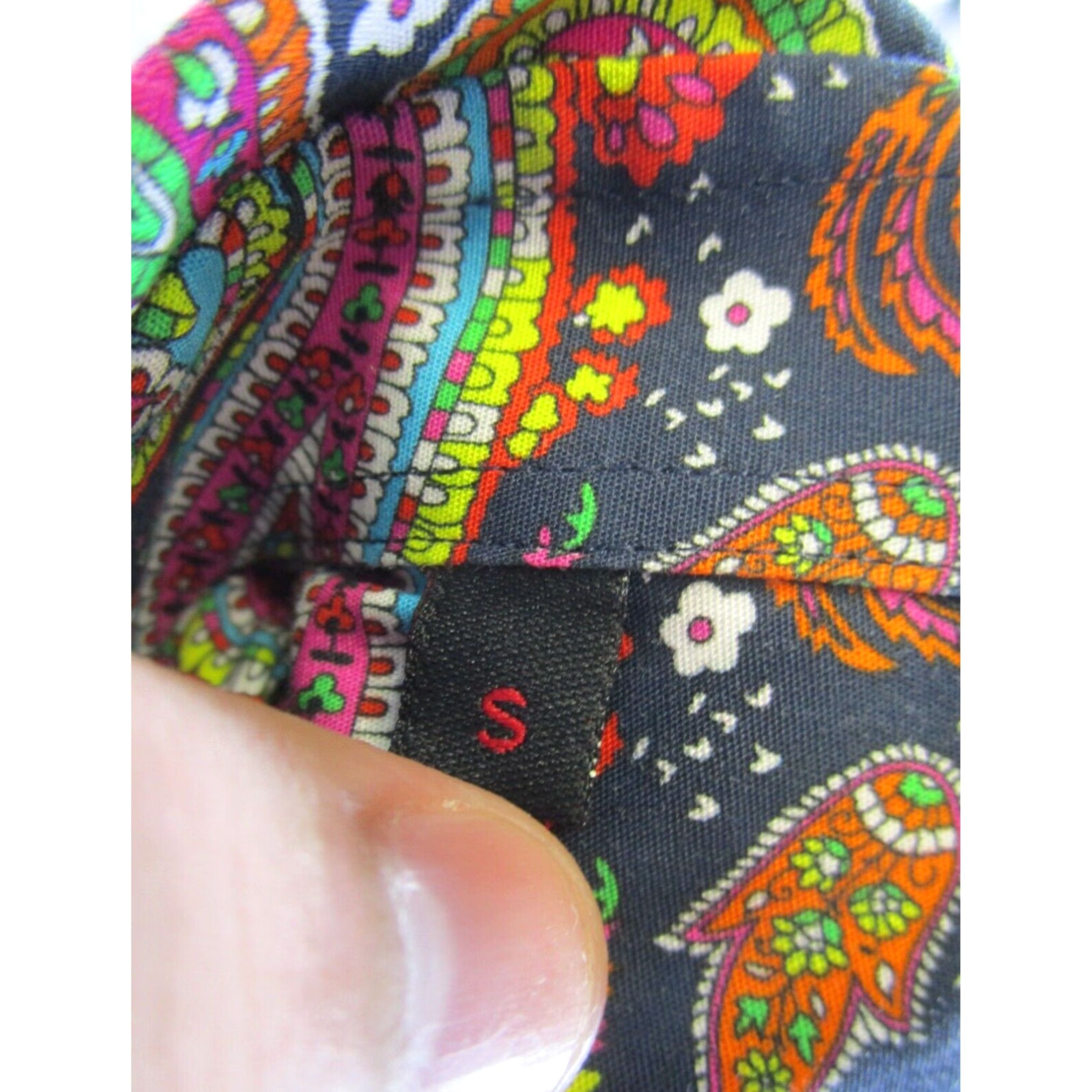 Jared Lang Jared Lang Mens Small Navy Blue Floral Button Up Shirt Size US S / EU 44-46 / 1 - 7 Thumbnail