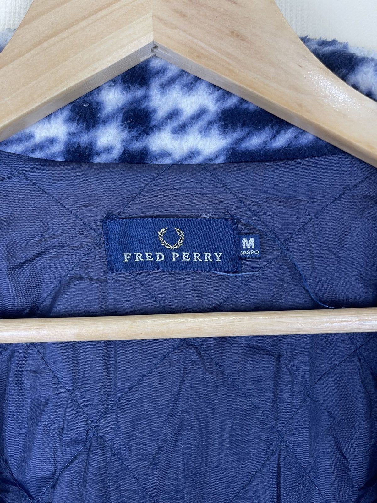 Fred Perry 🔥🔥 FRED PERRY Embroidery Logo Navy Plaid Fleece Jacket Size US M / EU 48-50 / 2 - 11 Thumbnail
