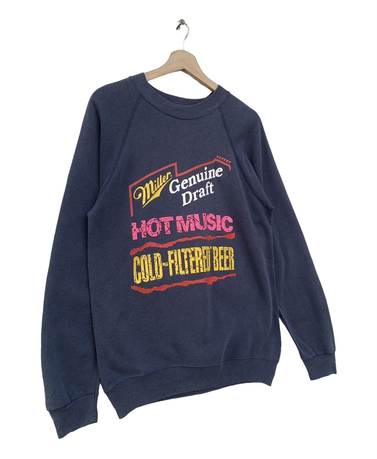 Vintage 80s Miller Genuine Draft Promo Sweatshirt Size US M / EU 48-50 / 2 - 2 Thumbnail