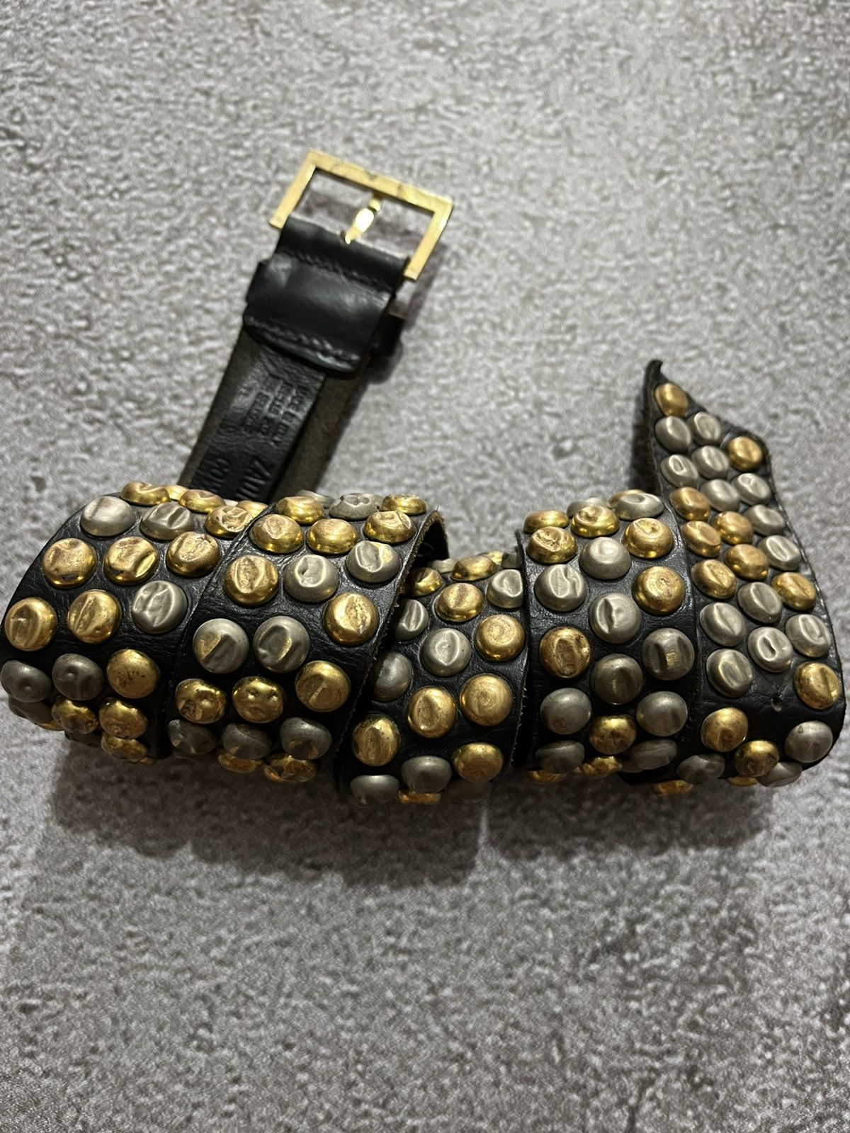 Zadig & Voltaire Vintage Zadig & Voltaire Leather Belt Punk Style ZV Belt Size ONE SIZE - 4 Thumbnail