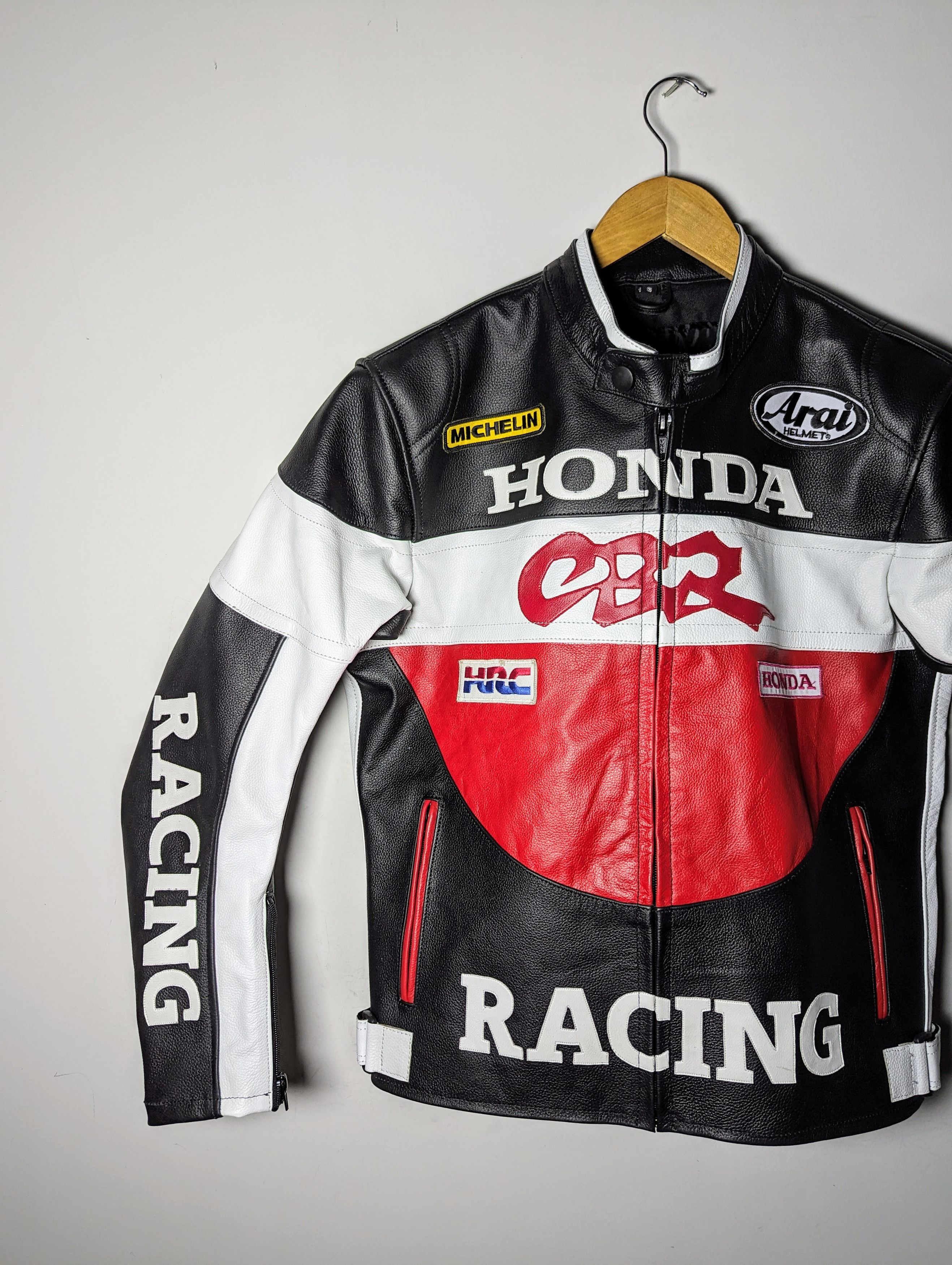 Honda 💥🔥 HONDA CBR RACING LEATHER JACKET RARE Size US S / EU 44-46 / 1 - 3 Thumbnail