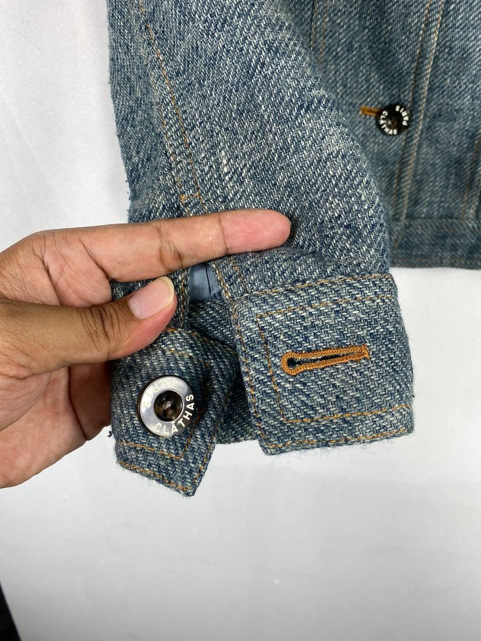 Japanese Brand clathas japanese brand denim jacket nice design Size S / US 4 / IT 40 - 4 Thumbnail