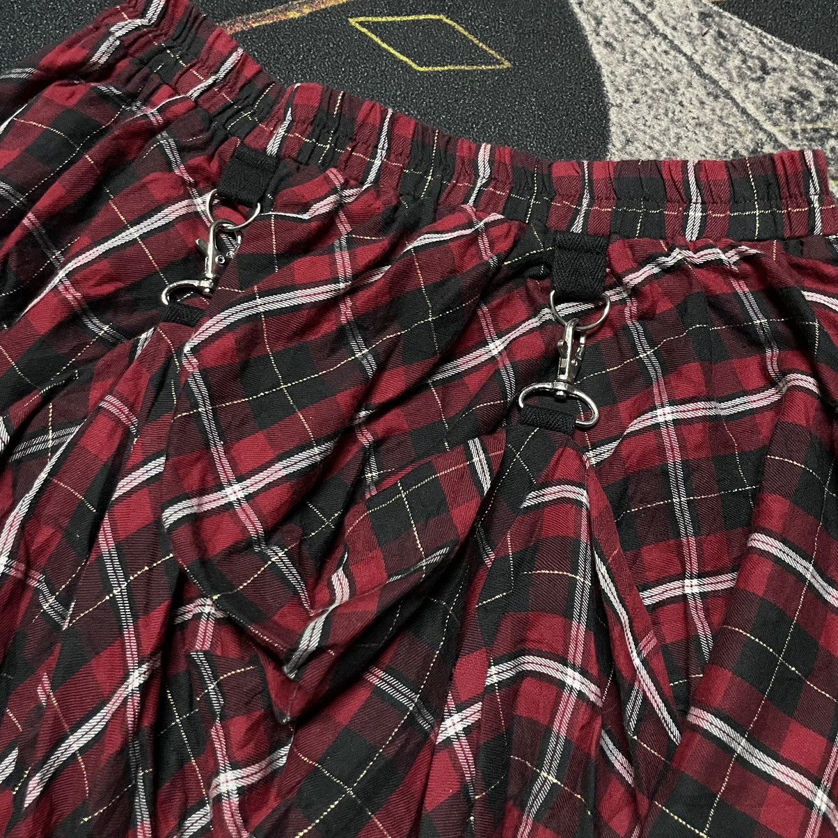 Japanese Brand × Seditionaries 💥Archive💥- PUTUMAYO Plaid Red Tartan Asymmectrical Skirt Size 28" / US 6 / IT 42 - 3 Thumbnail