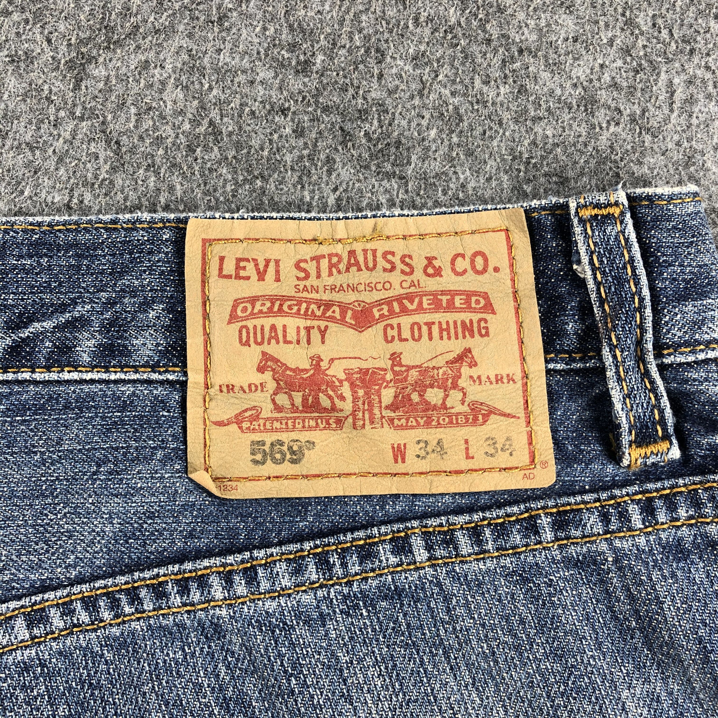 Levi's Vintage Blue Wash Levis 569 Jeans-J1488 Size US 36 / EU 52 - 5 Thumbnail