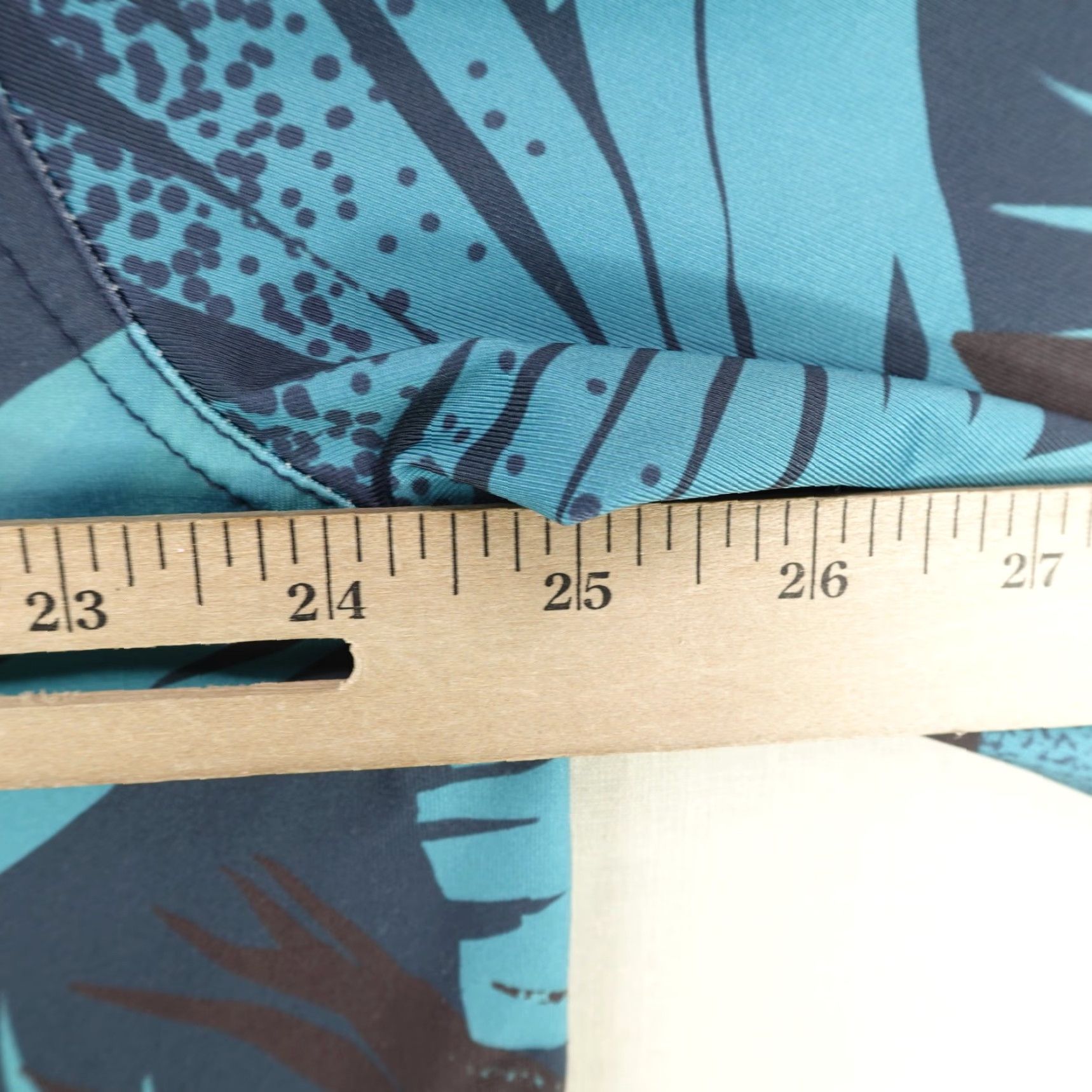 Vintage Waggle Polo Shirt Mens 2XL Blue Palm Leaf Print Golf Performance Stretch Breathable Quick Dry Size US XXL / EU 58 / 5 - 6 Thumbnail