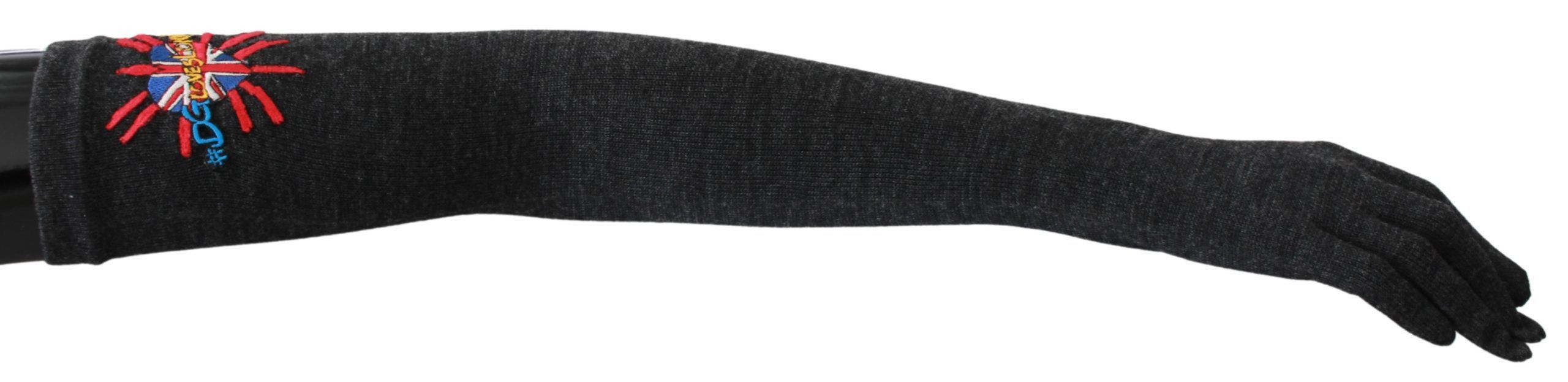 Dolce & Gabbana Elegant Elbow Length Woolen Women's Gloves Size ONE SIZE - 1 Thumbnail