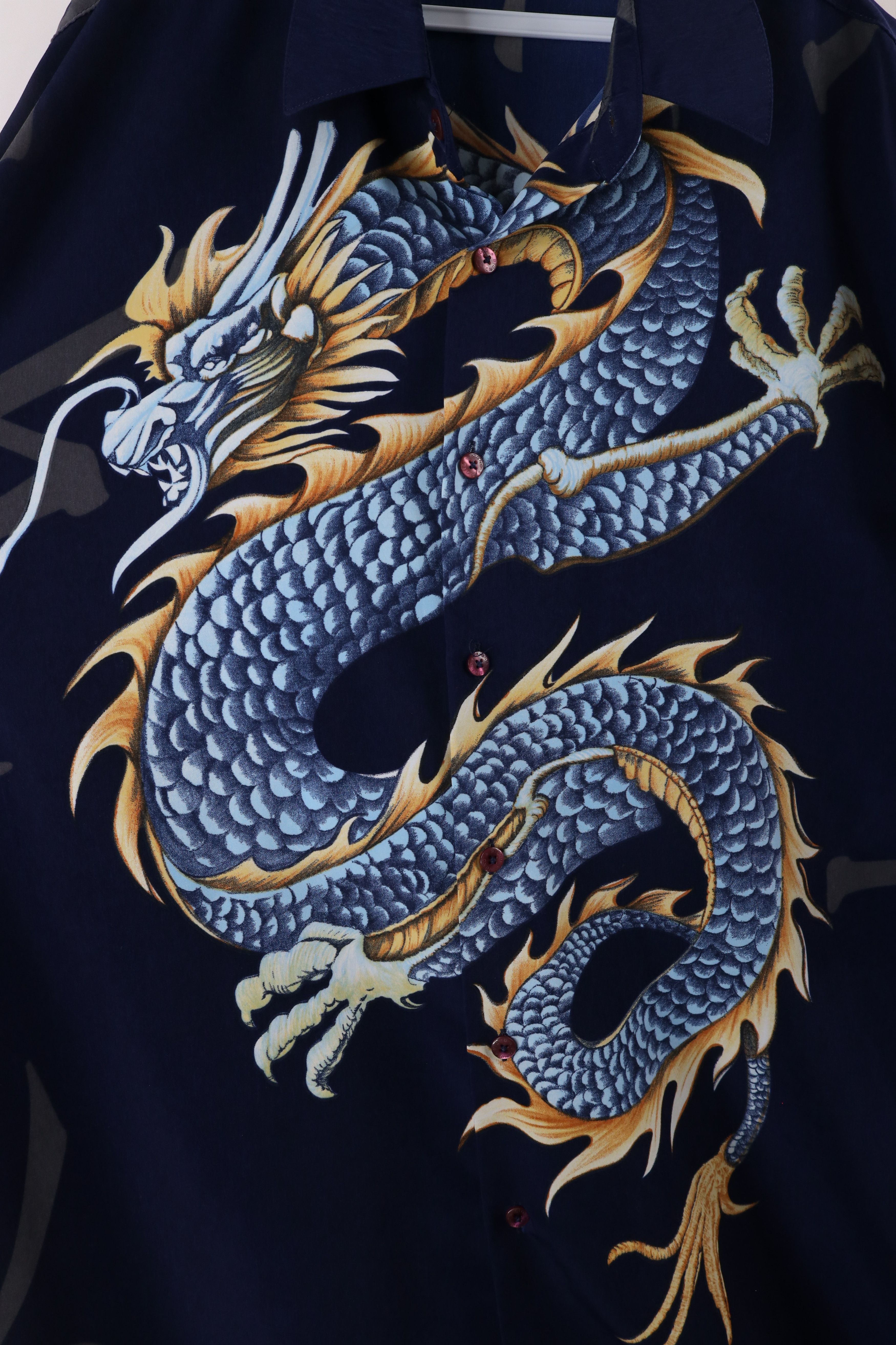 Vintage Vintage 90s Streetwear Dragon Casino Bowling Button Shirt Size US XL / EU 56 / 4 - 4 Thumbnail