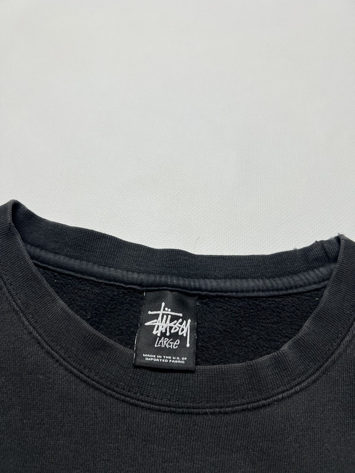 Stussy × Vintage Vintage Y2k Stussy Skull☠️ Thrashed World Tour Sweatshirt 00s Size US L / EU 52-54 / 3 - 16 Thumbnail