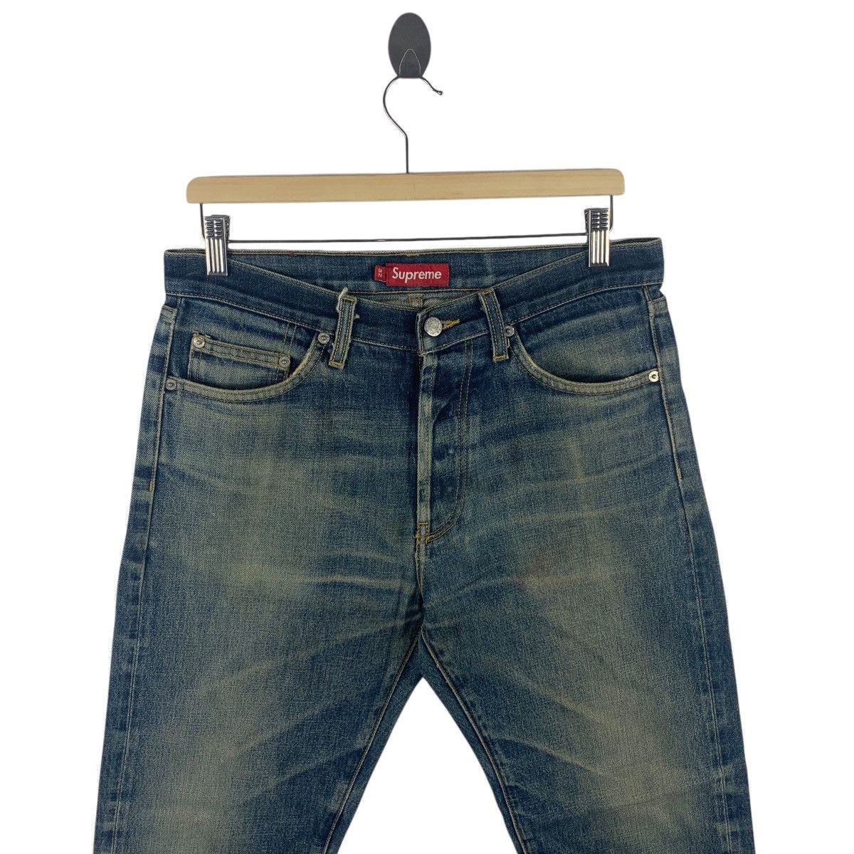 Supreme × Vintage Vintage SUPREME usa blue jeans Size US 32 / EU 48 - 2 Thumbnail