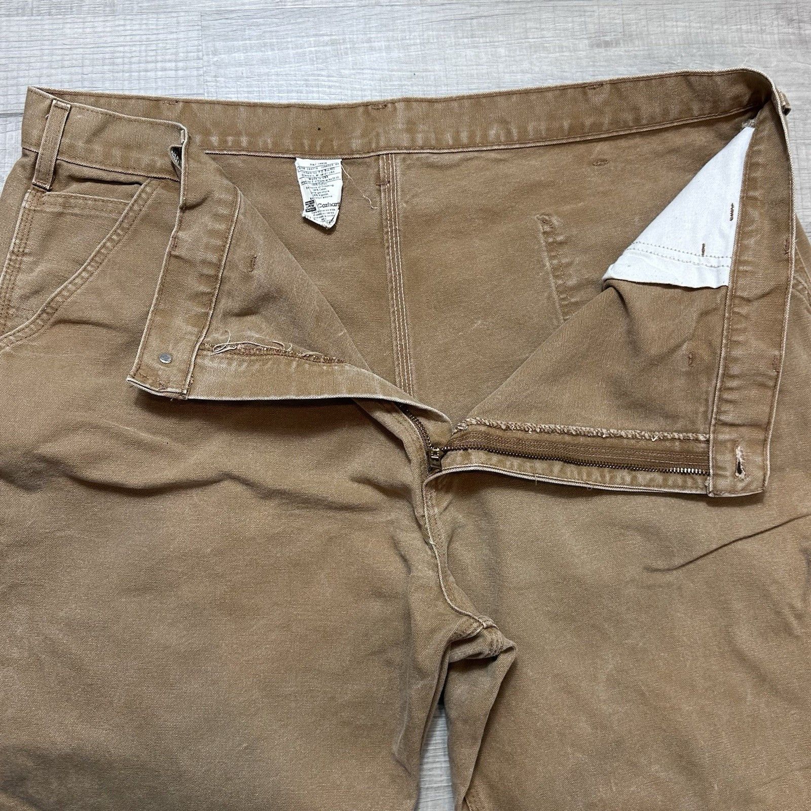 Carhartt Carhartt B11 Dungaree Fit Carpenter Canvas Pants Mens 44x32 Size US 44 / EU 60 - 4 Thumbnail
