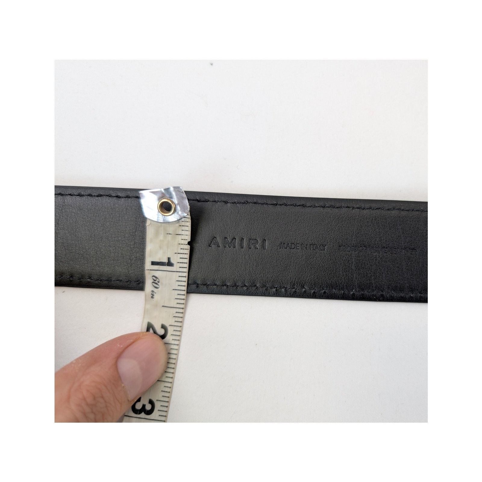 Amiri o1rshd1 Q:2 / Size: 100 / Nappa Amiri Core 4cm Belt in Black Size 40 - 15 Thumbnail
