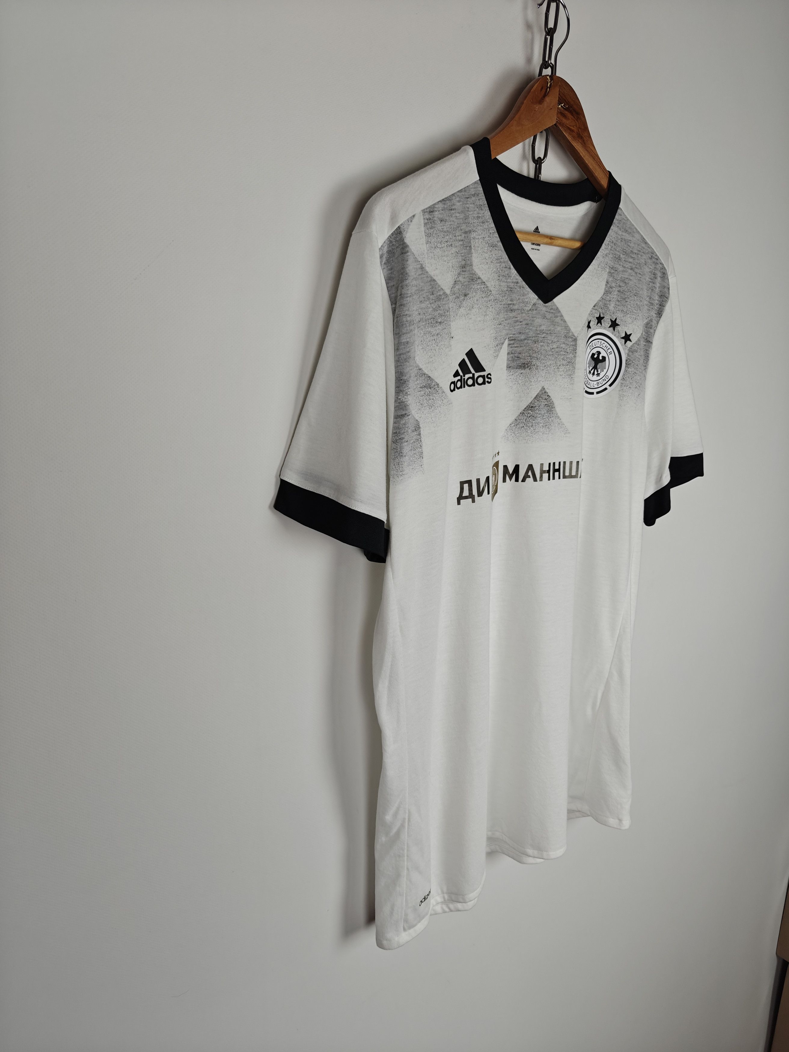 Adidas Adidas Soccer Jersey T-Shirt Deutsher Fussball-Bund L Size US L / EU 52-54 / 3 - 6 Thumbnail