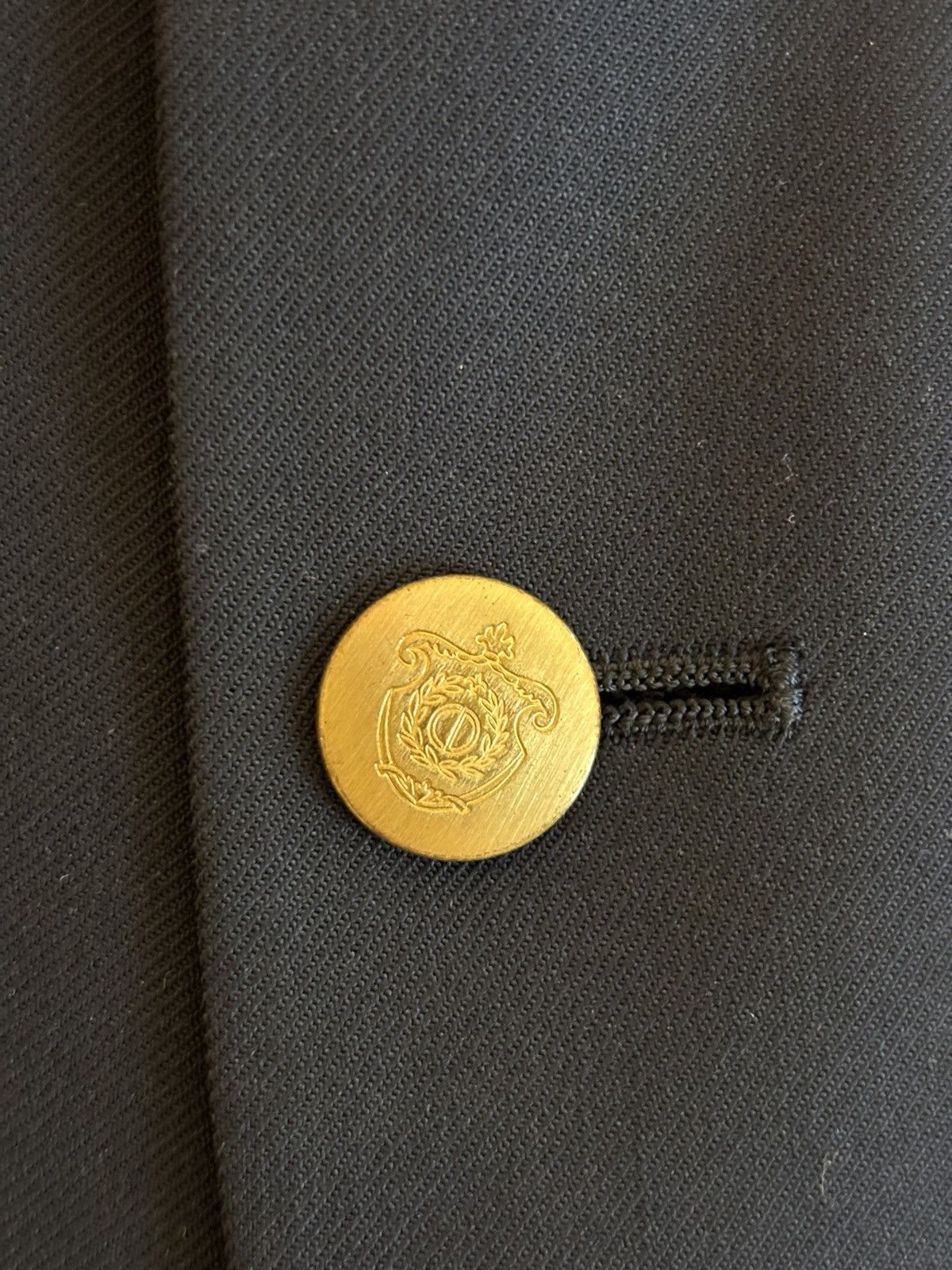 Christian Dior Monsieur × Designer × Vintage Vintage Christian Dior Gold Button Navy Blue Blazer Mens 42R Size 42R - 5 Thumbnail