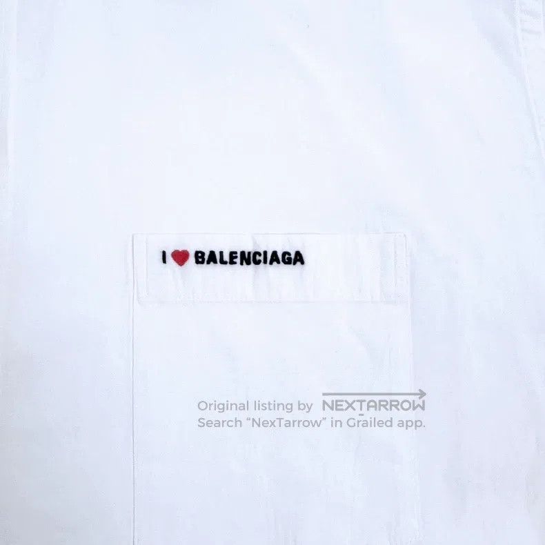 Balenciaga Balenciaga size 37 White Pocket Embroidered Love Heart Sma Size US XXS / EU 40 - 4 Thumbnail