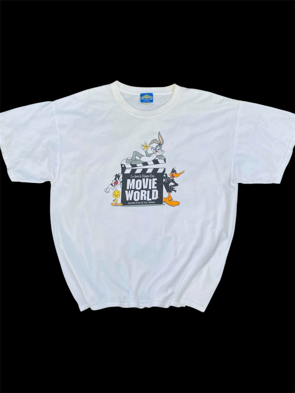 Cartoon Network × Vintage × Warner Bros Vintage Movie World Warne Bros Hollywood On The Gold Coast Size US XL / EU 56 / 4 - 1 Thumbnail