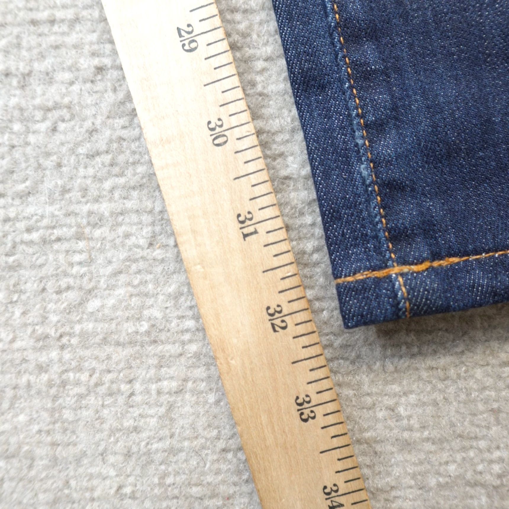 Vintage The Protege AJ Jeans 38 x 32 Blue Cotton Straight Made in USA Size US 38 / EU 54 - 3 Thumbnail