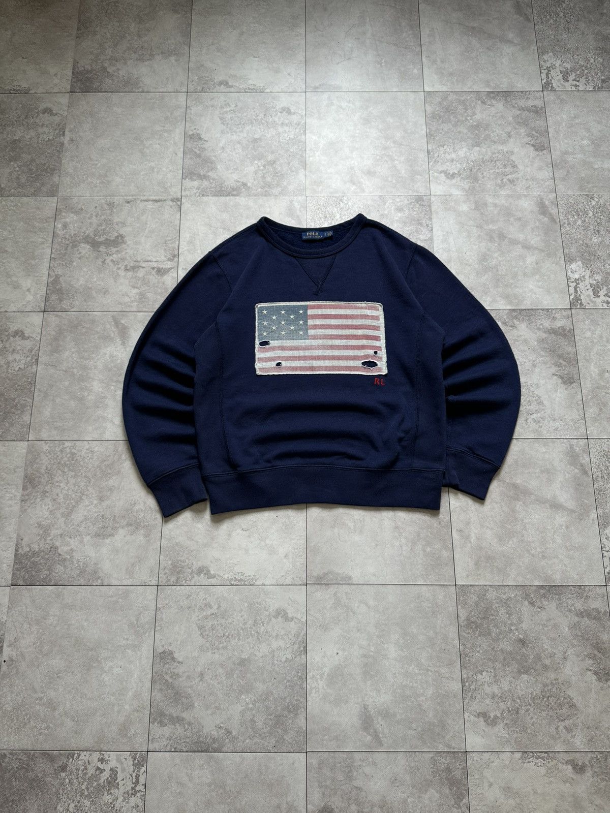 Polo Ralph Lauren Vintage Polo Ralph Lauren Distressed American USA Flag Logo Size S / US 4 / IT 40 - 1 Thumbnail